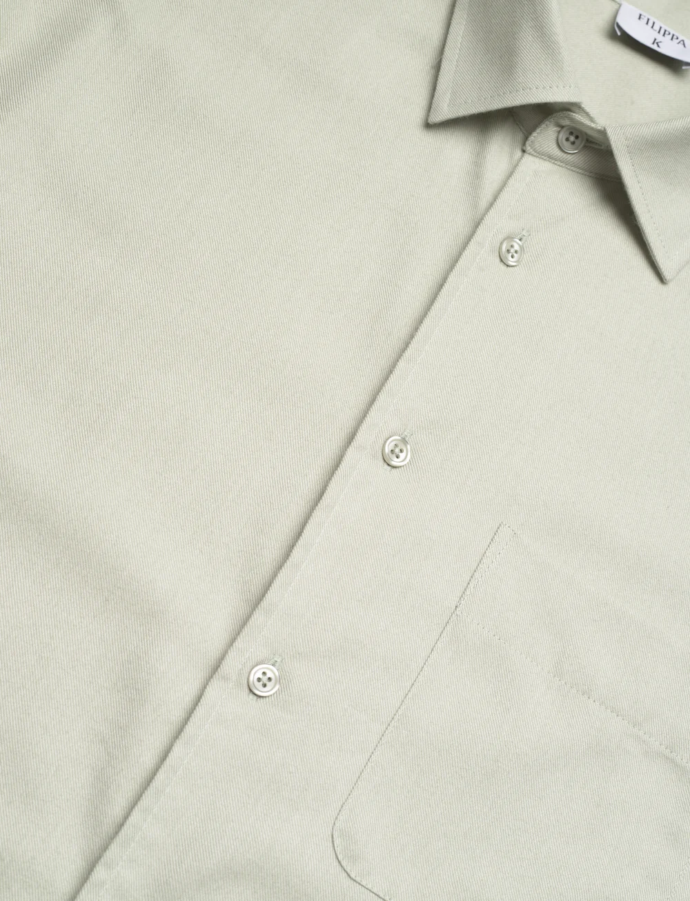 Filippa K - Relaxed Cotton Shirt - vabaajasärgid - faded moss - 3