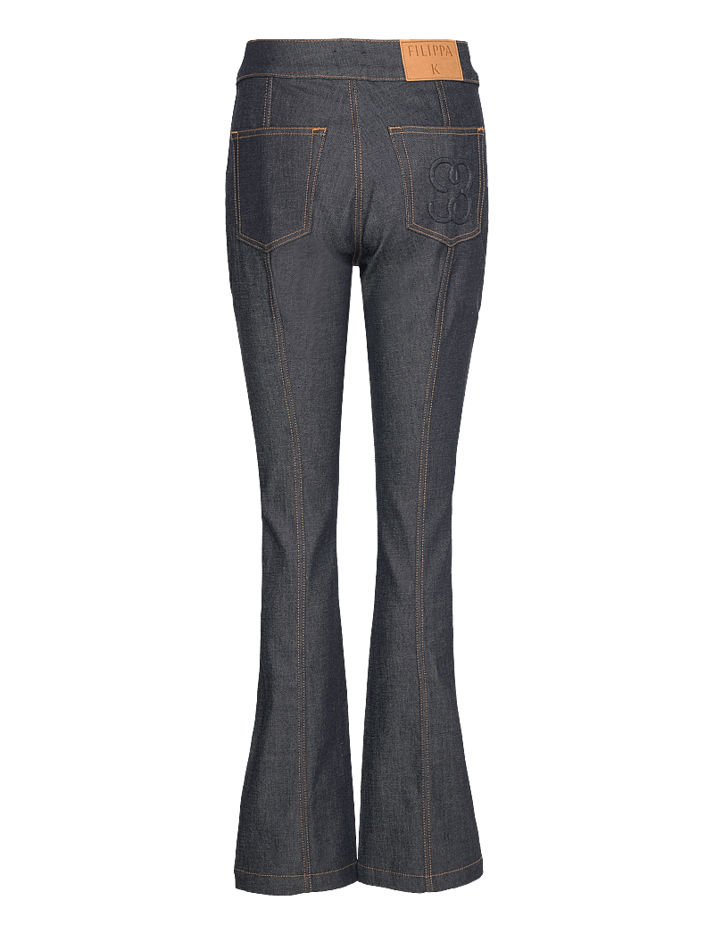 Filippa K - 90s Stretch Button Front Jeans - flared jeans - raw blue - 1