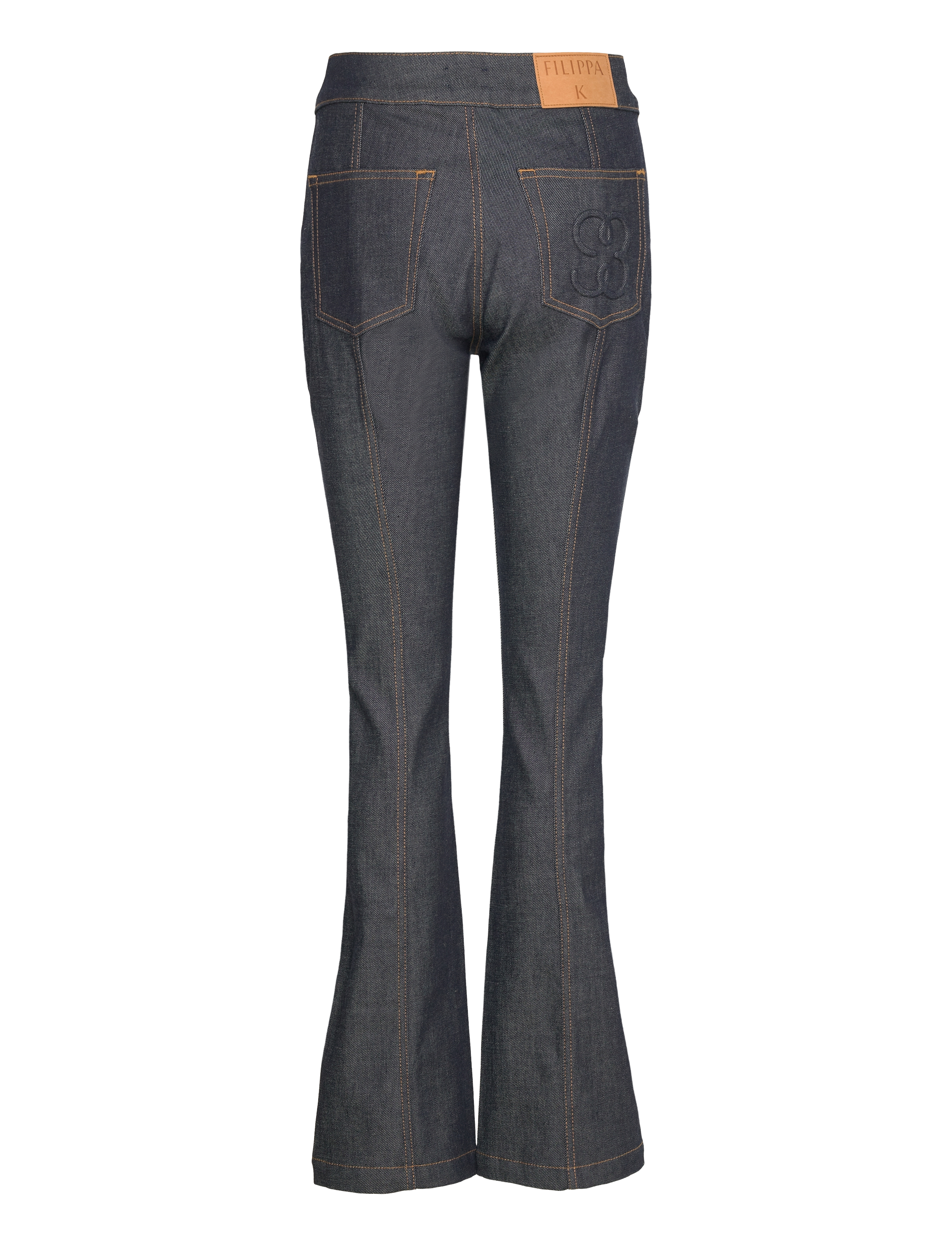 Filippa K - 90s Stretch Button Front Jeans - flared jeans - raw blue - 1
