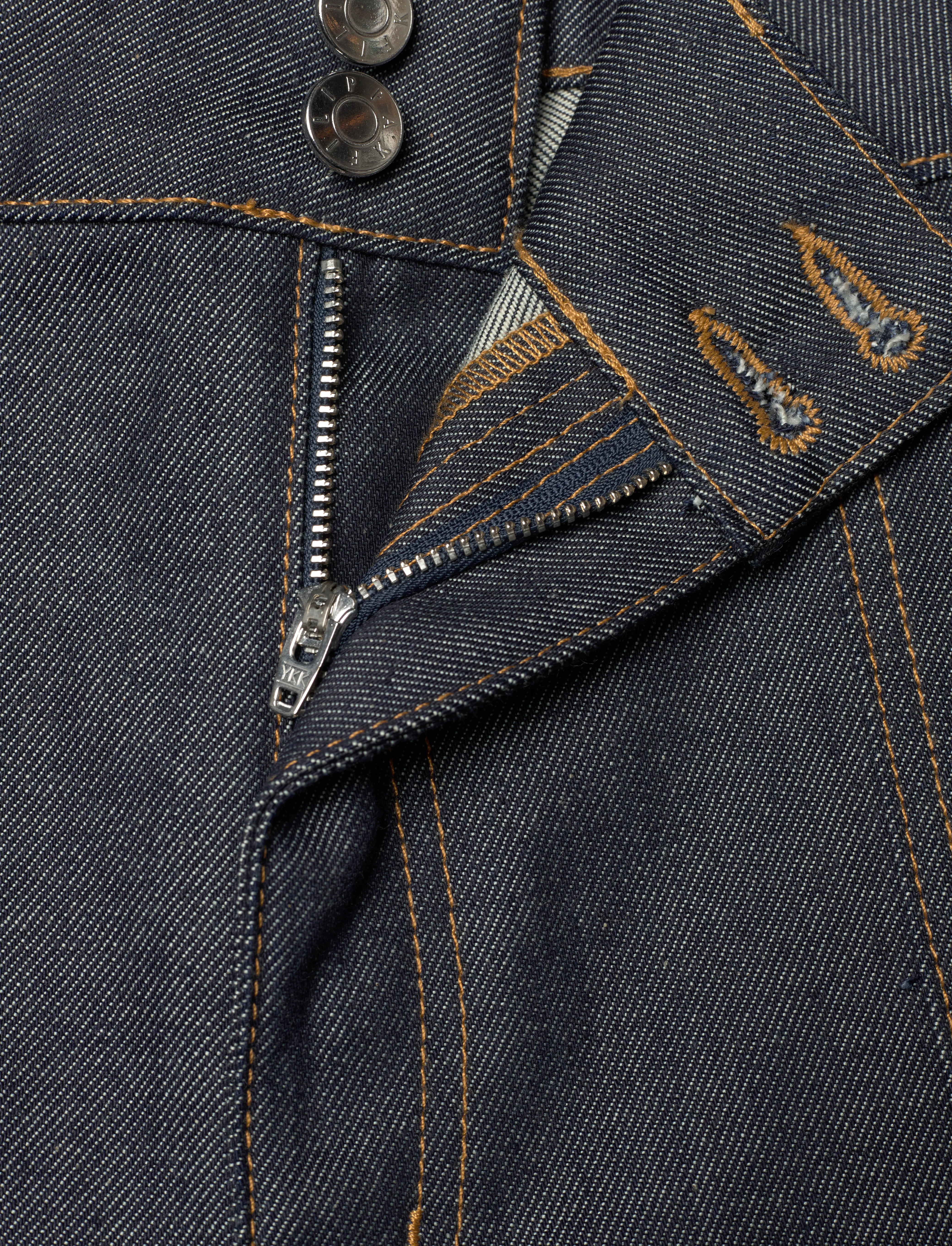 Filippa K - 90s Stretch Button Front Jeans - flared jeans - raw blue - 2
