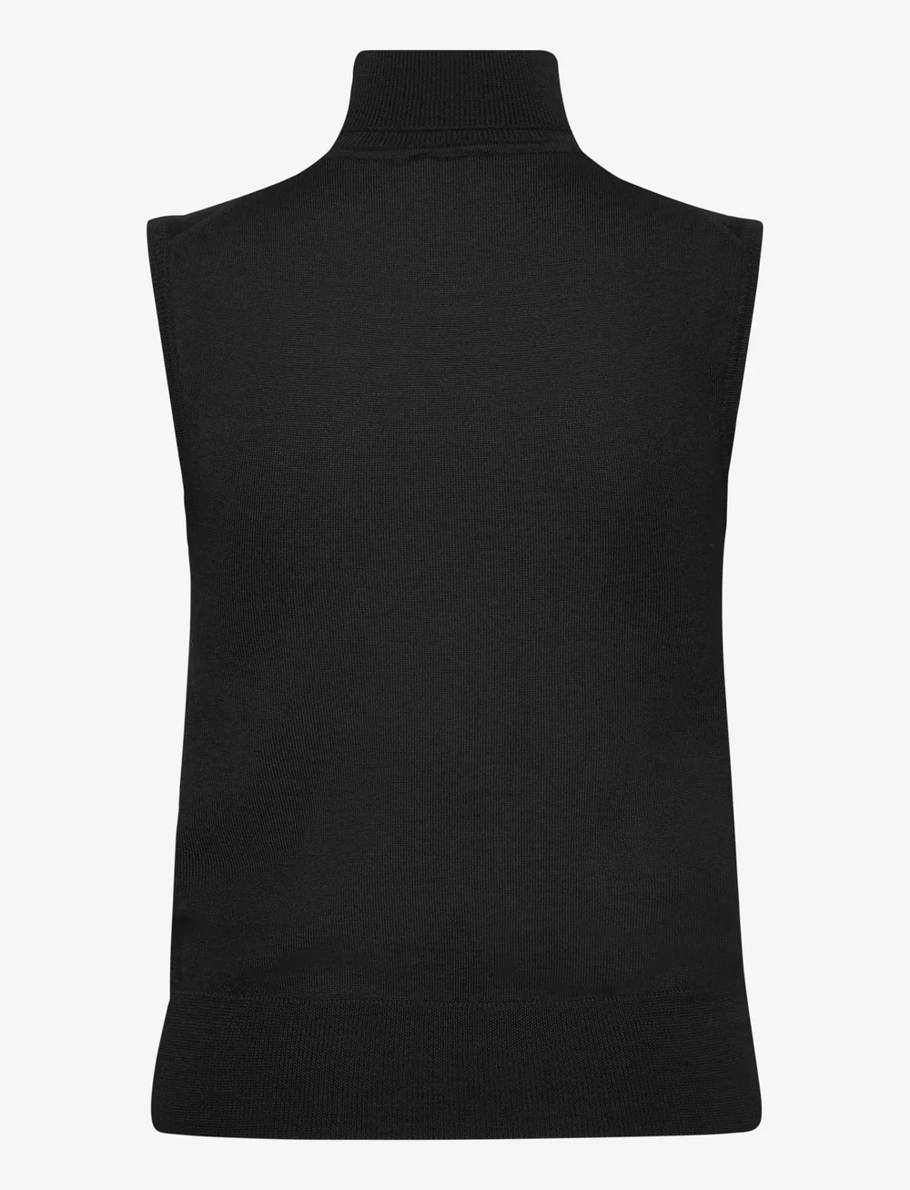 Filippa K - Turtleneck Vest - stickade västar - black - 1