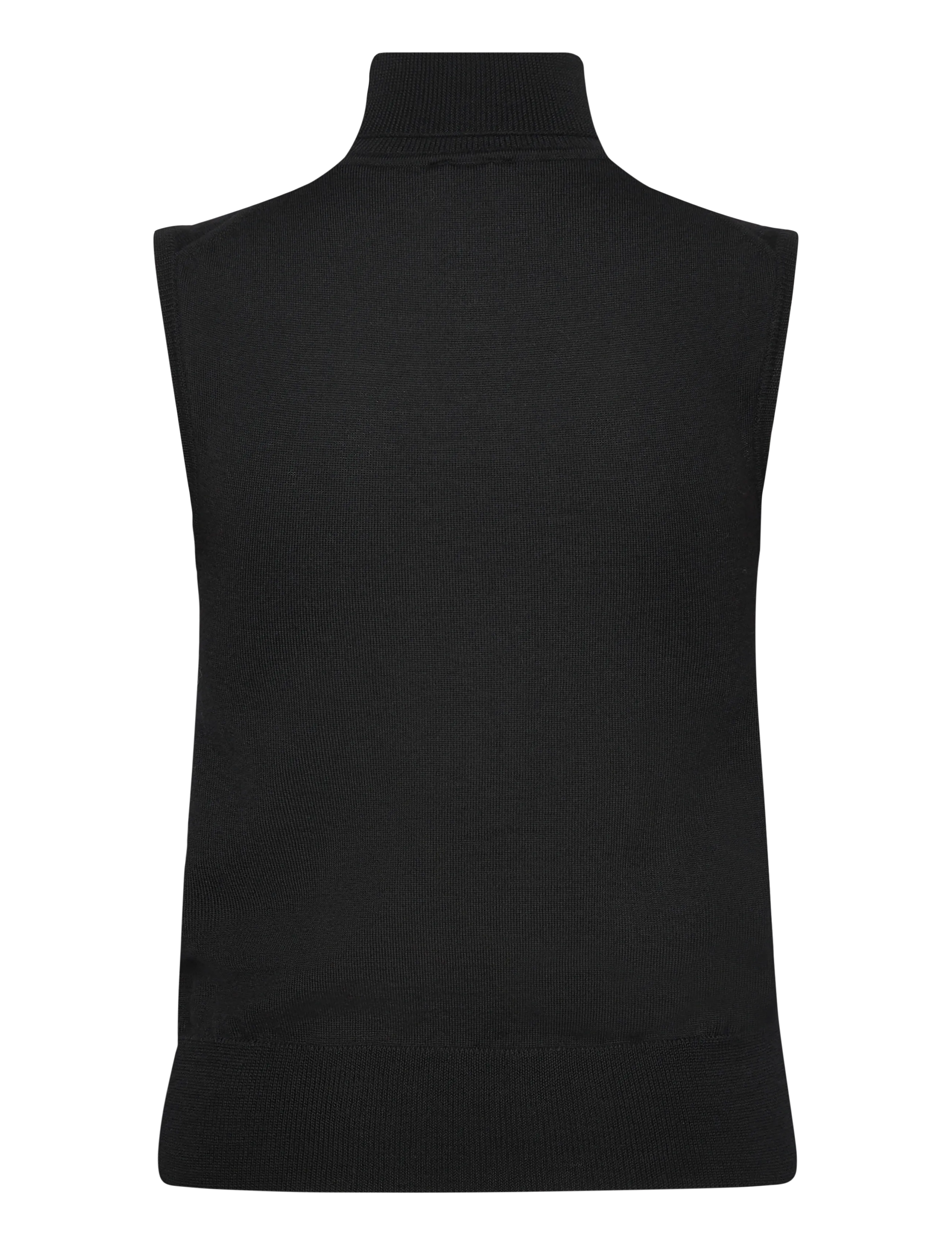Filippa K - Turtleneck Vest - vestes tricot - black - 1