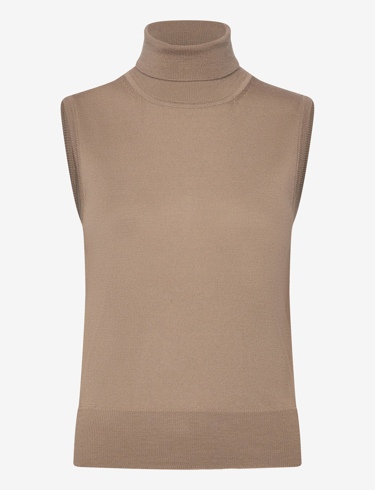 Filippa K - Turtleneck Vest - stickade västar - sandstone - 0