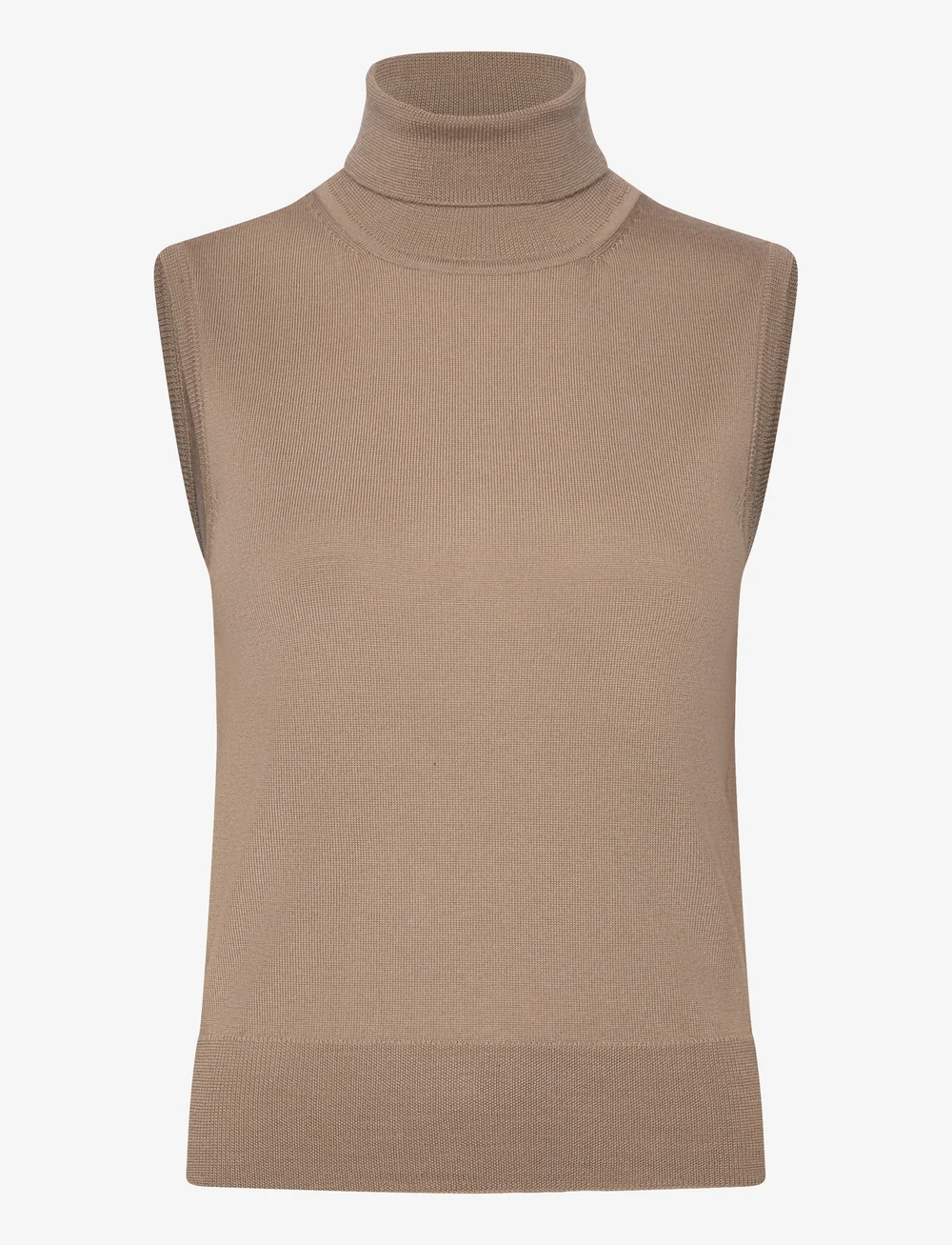 Filippa K - Turtleneck Vest - strikveste - sandstone - 0