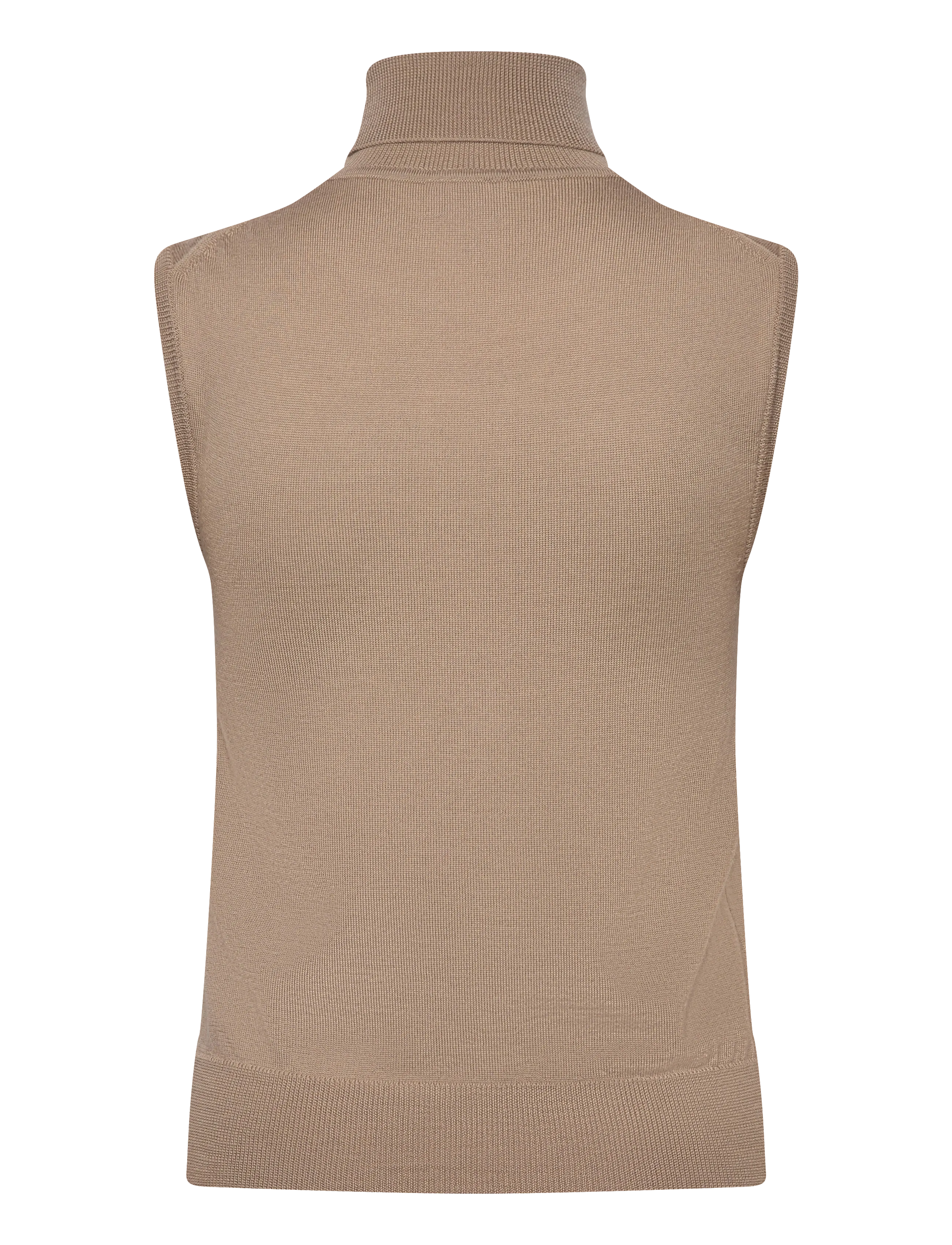 Filippa K - Turtleneck Vest - kootud vestid - sandstone - 1