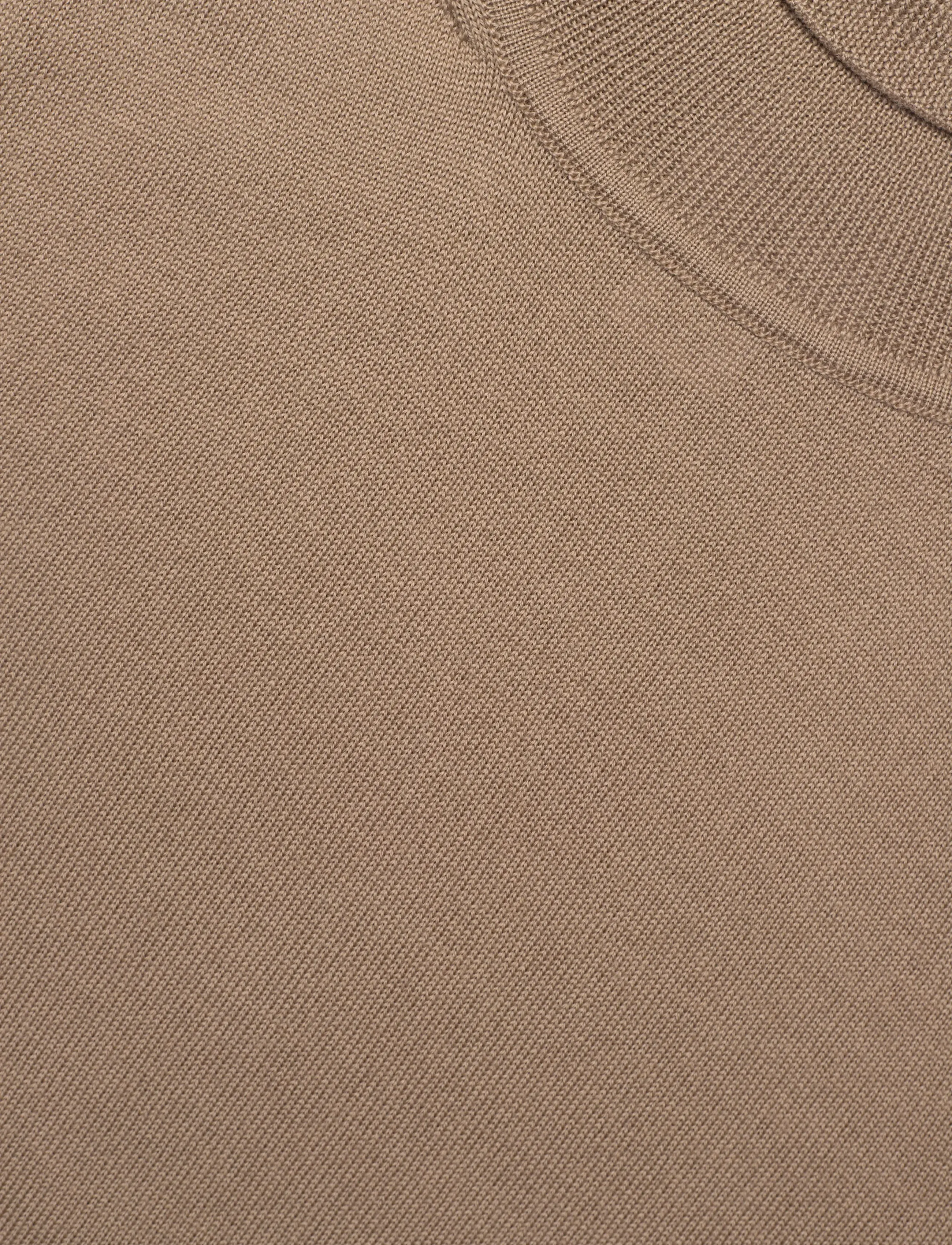 Filippa K - Turtleneck Vest - kootud vestid - sandstone - 2