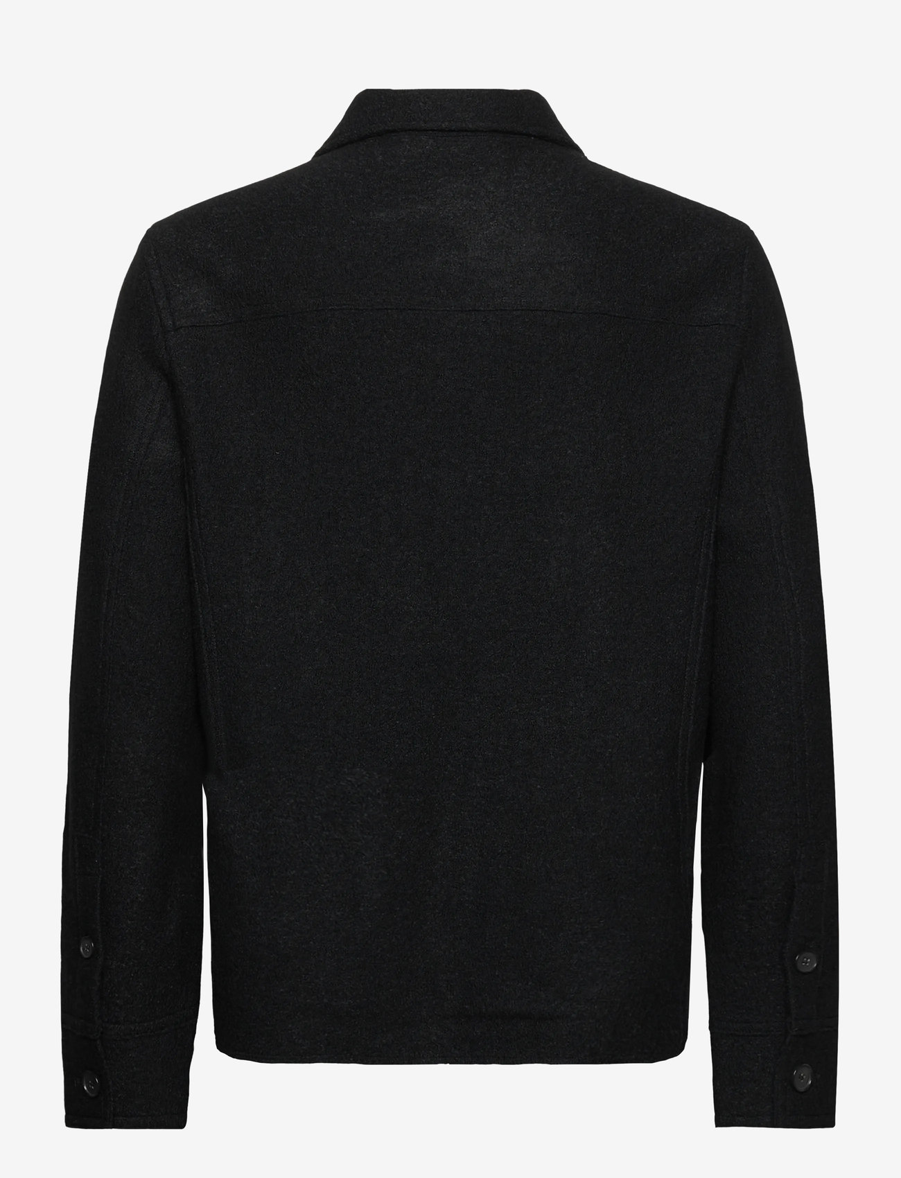 Filippa K - Boiled Wool Shirt Jacket - wolljacken - black - 1