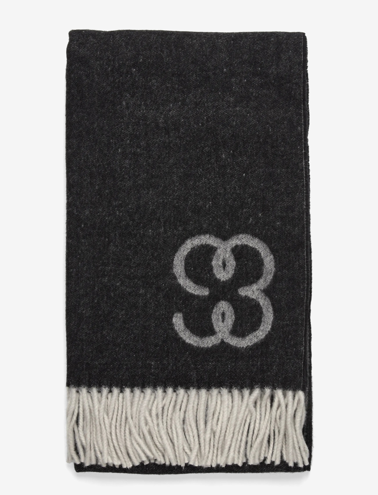 Filippa K - Monogram Scarf - cashmere - black - 1