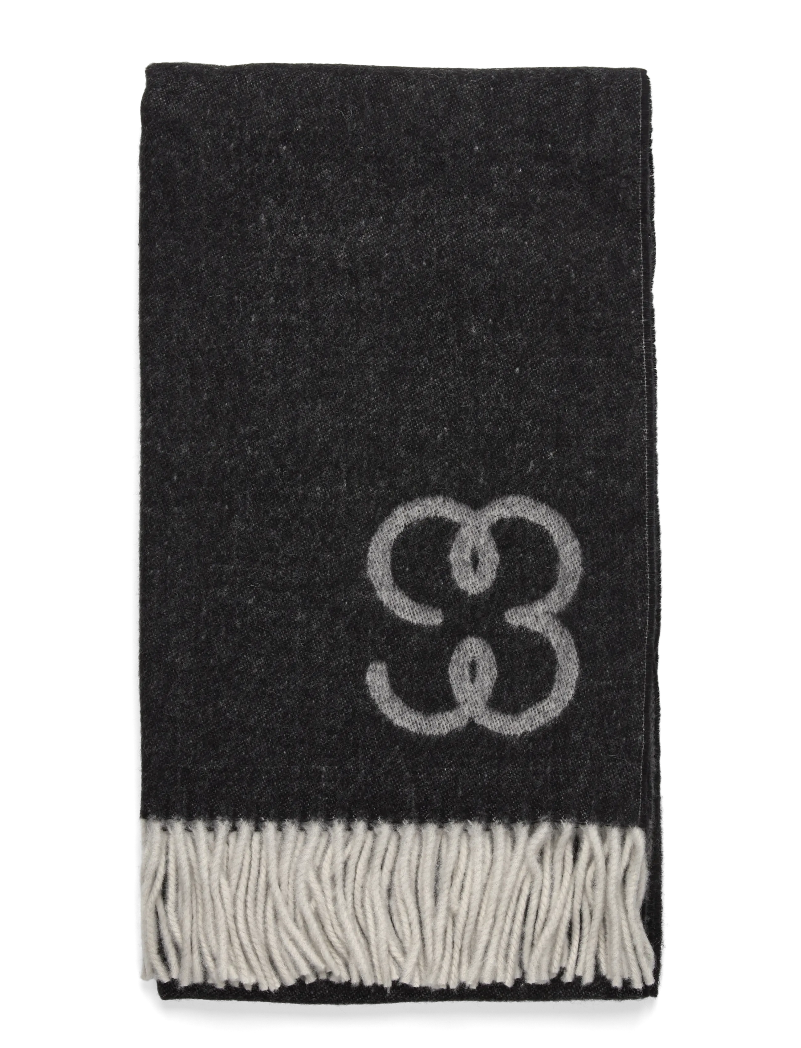 Filippa K - Monogram Scarf - accessoires - black - 1