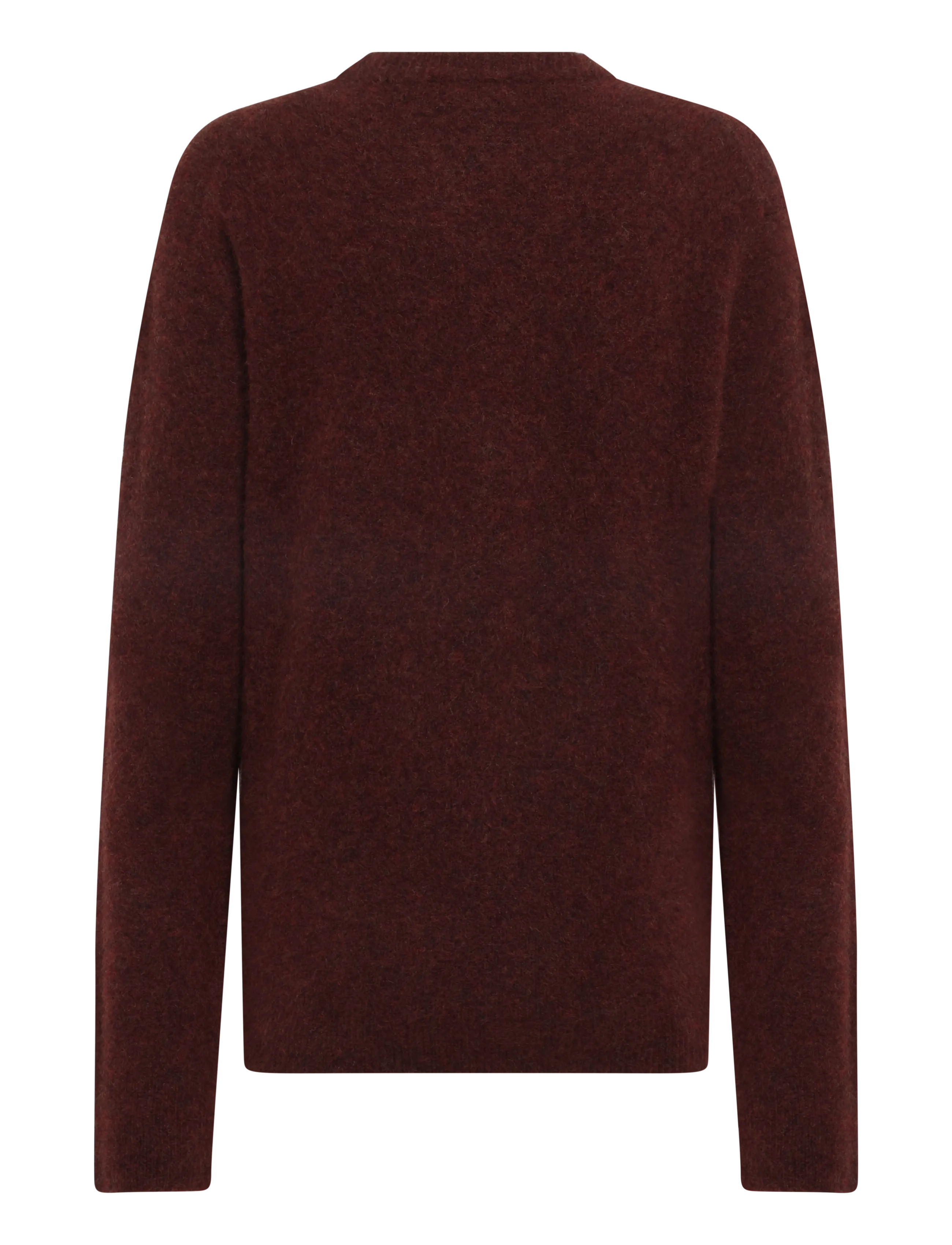 Filippa K - Wool Yak Sweater - knitted round necks - burgundy - 2