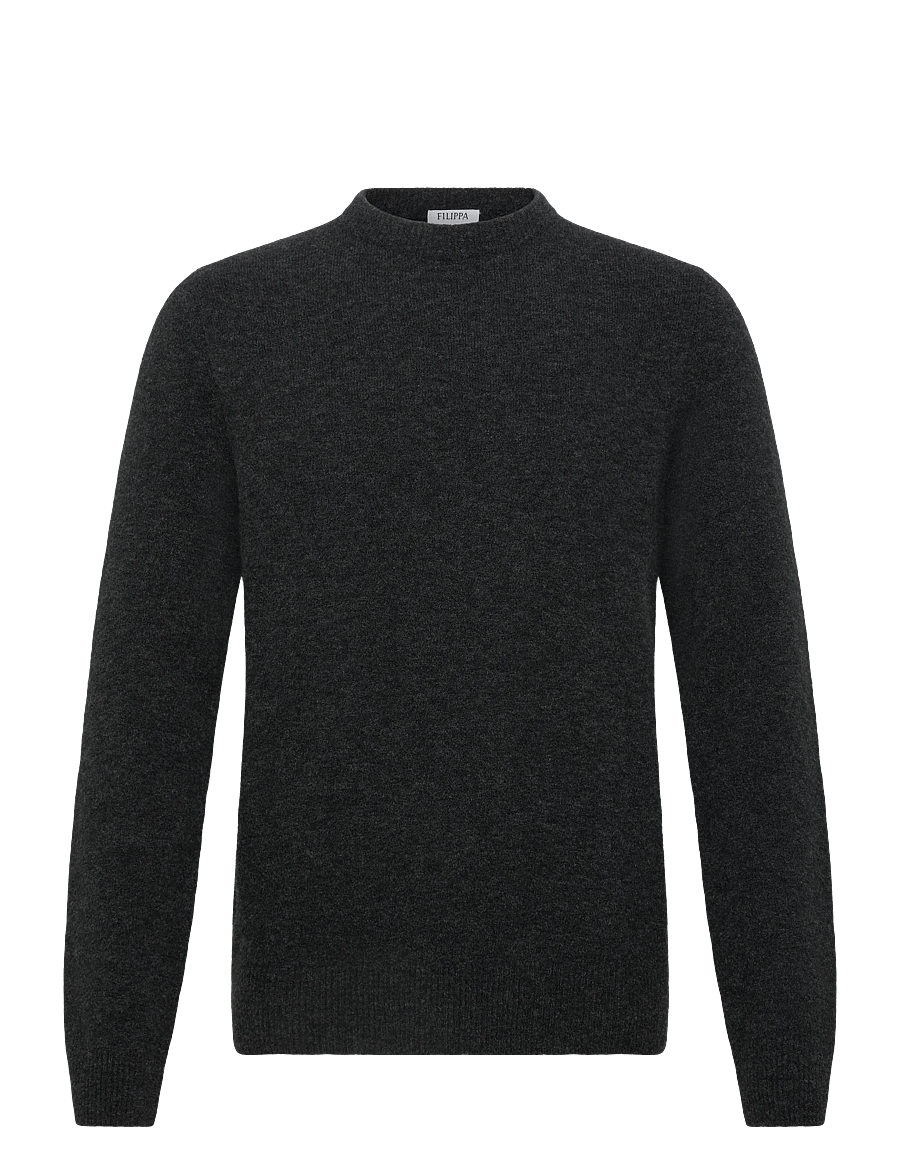 Filippa K - Wool Yak Sweater - rundhals - charcoal melange - 1