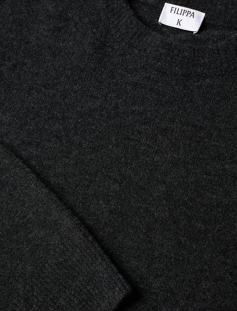 Filippa K - Yak Sweater - rund hals - charcoal melange - 2