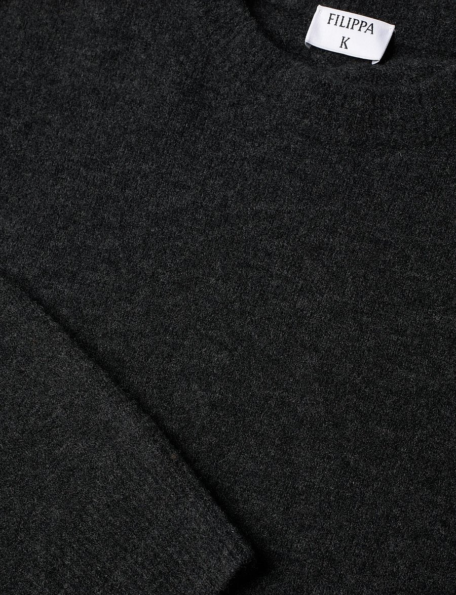 Filippa K - Wool Yak Sweater - rundhals - charcoal melange - 5