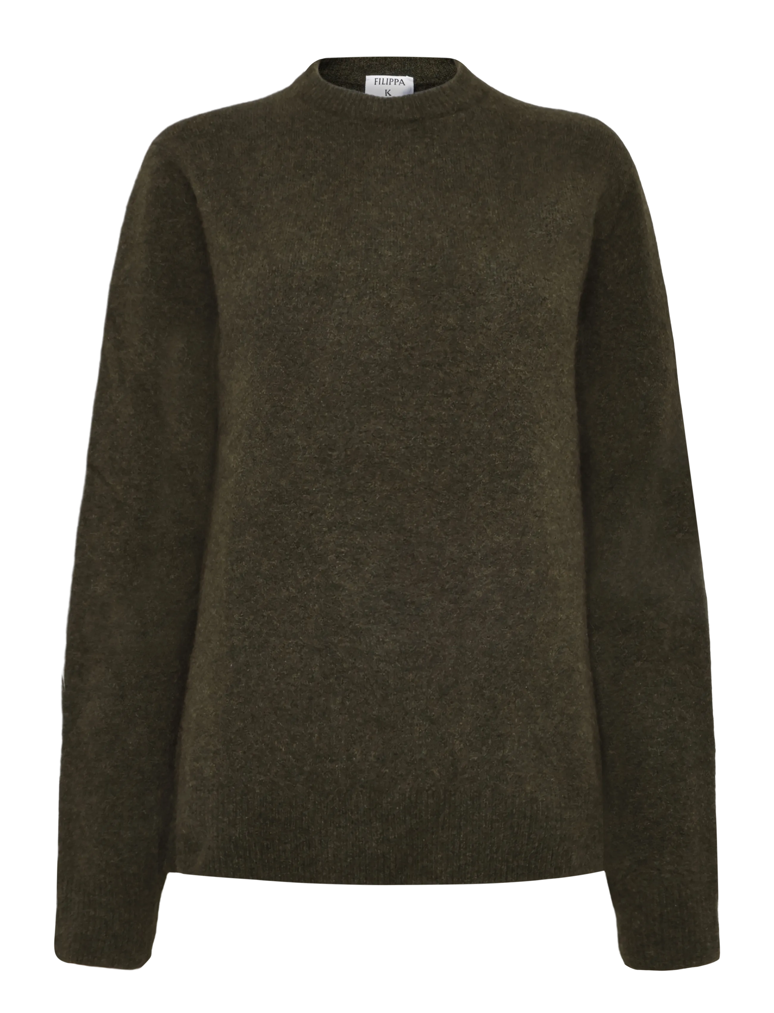 Filippa K Wool Yak Sweater - Ümmarguse kaelusega kudumid - FOREST GREEN / green