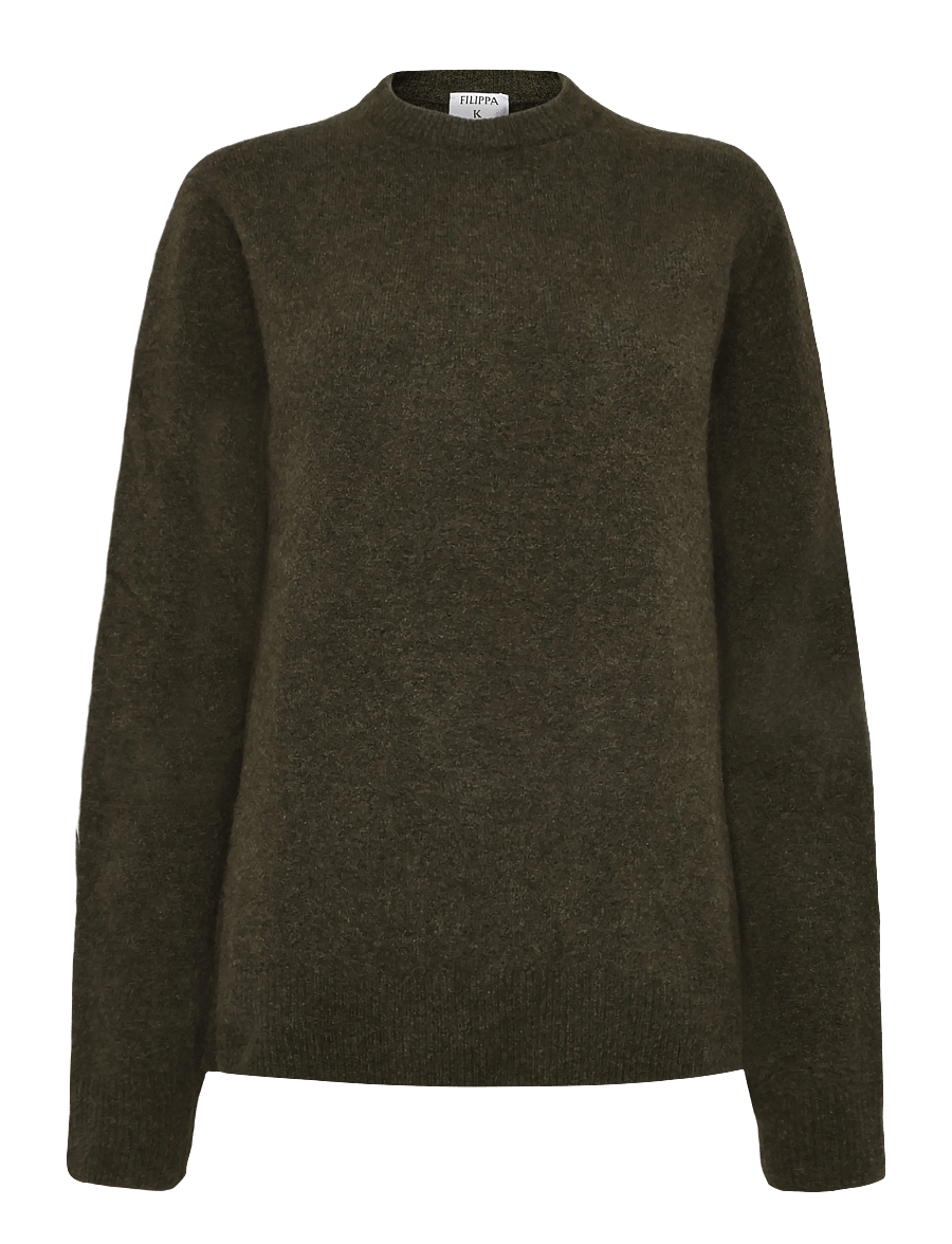Filippa K - Wool Yak Sweater - Ümmarguse kaelusega kudumid - forest green - 0