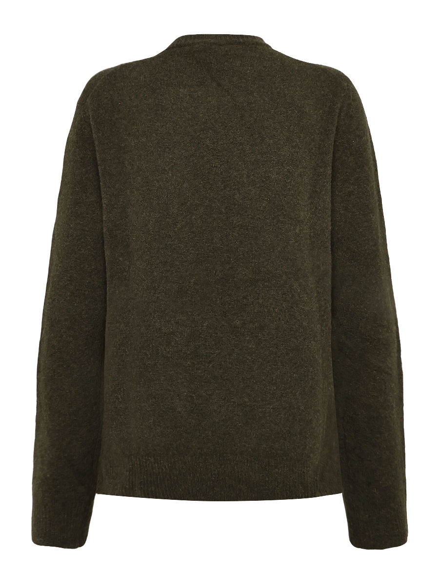 Filippa K - Wool Yak Sweater - Ümmarguse kaelusega kudumid - forest green - 1