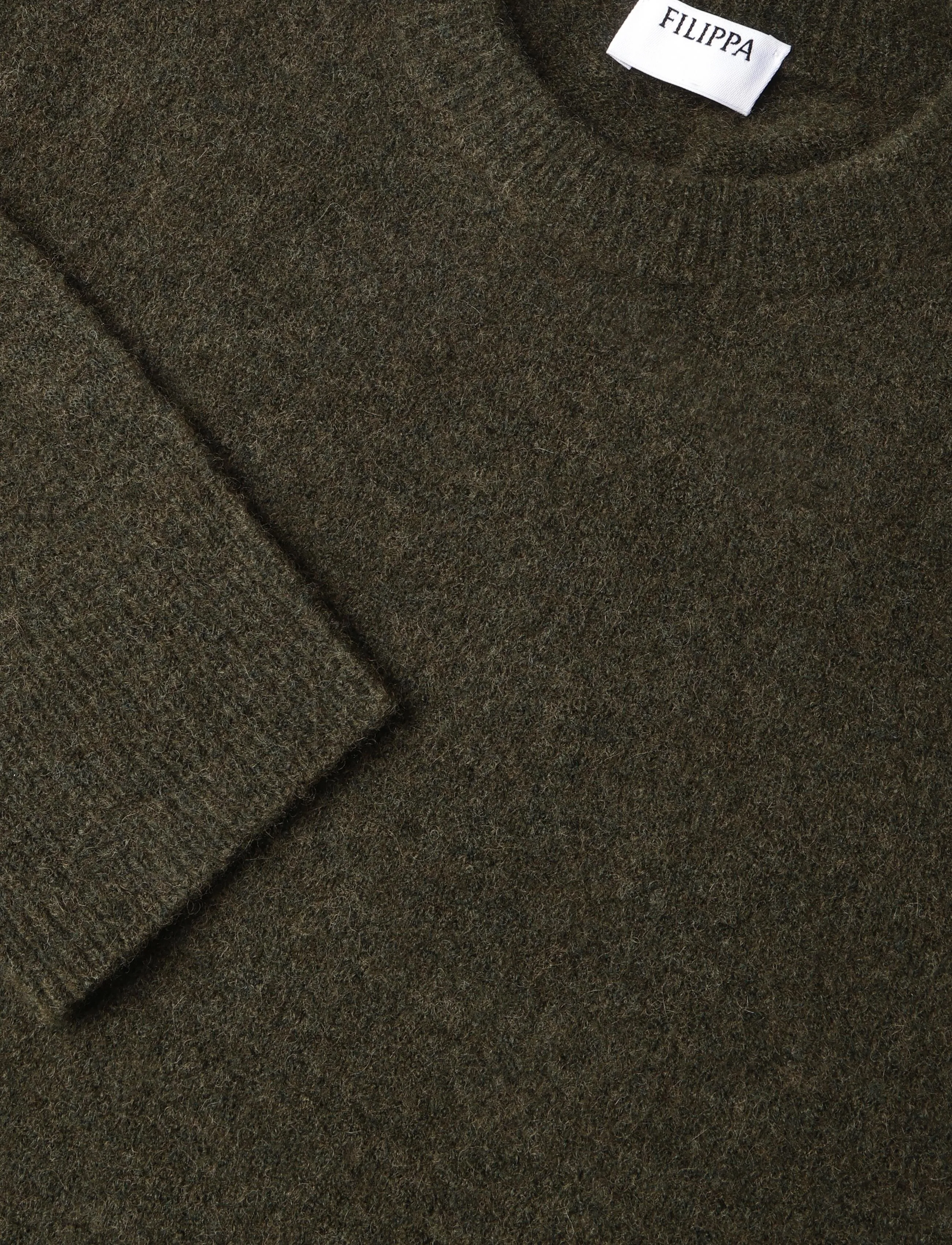 Filippa K - Wool Yak Sweater - Ümmarguse kaelusega kudumid - forest green - 2