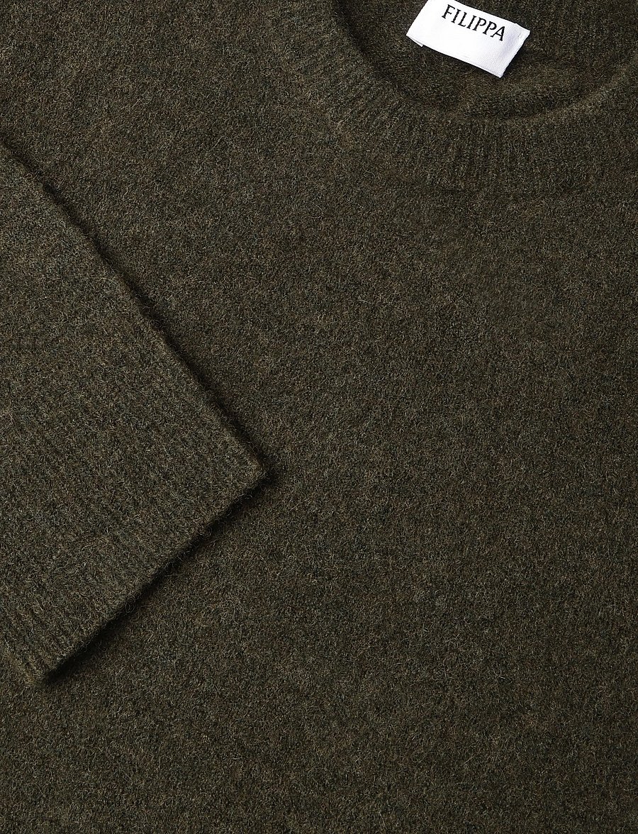 Filippa K - Wool Yak Sweater - Ümmarguse kaelusega kudumid - forest green - 2