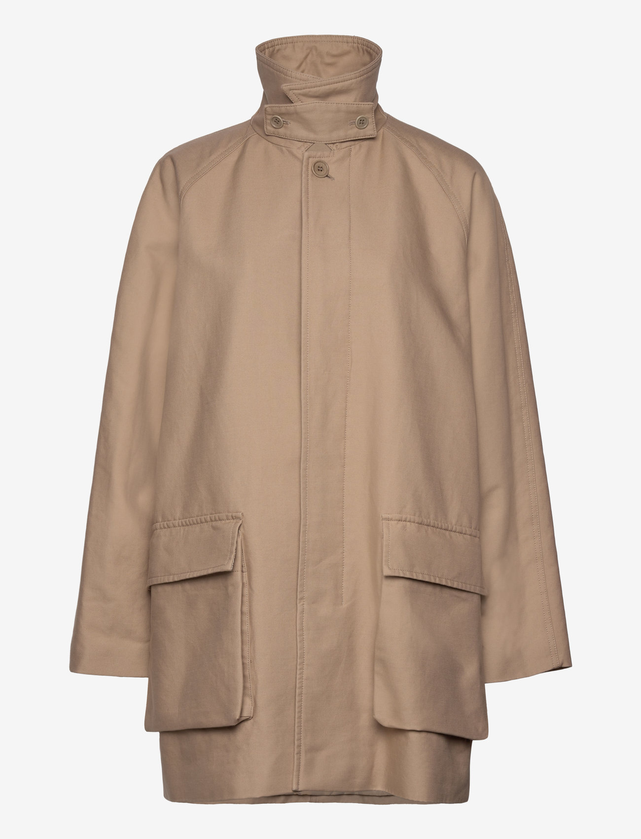 Filippa K - Padded Patch Pocket Jacket - outerwear - khaki beig - 2