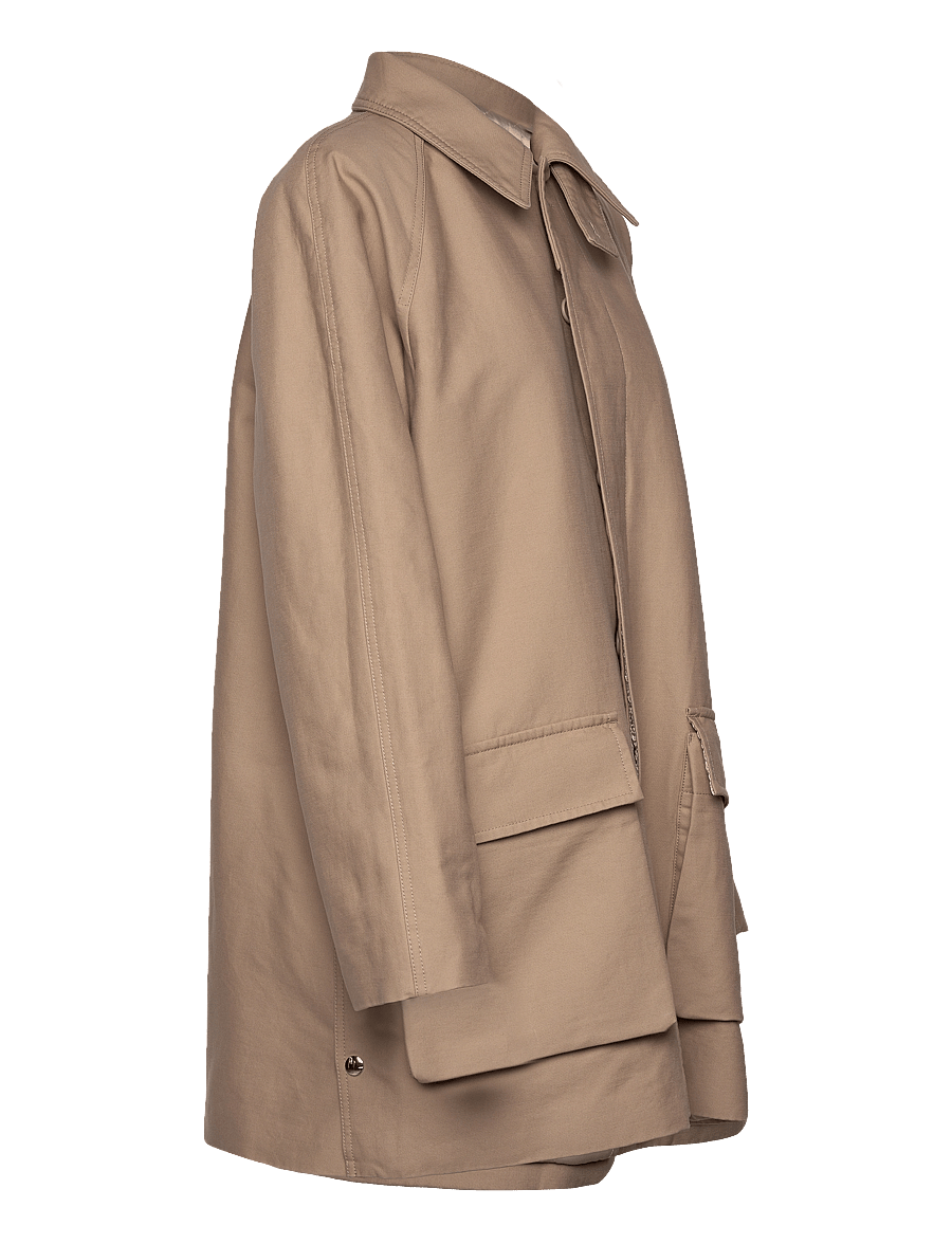 Filippa K - Padded Patch Pocket Jacket - parkas - khaki beig - 4