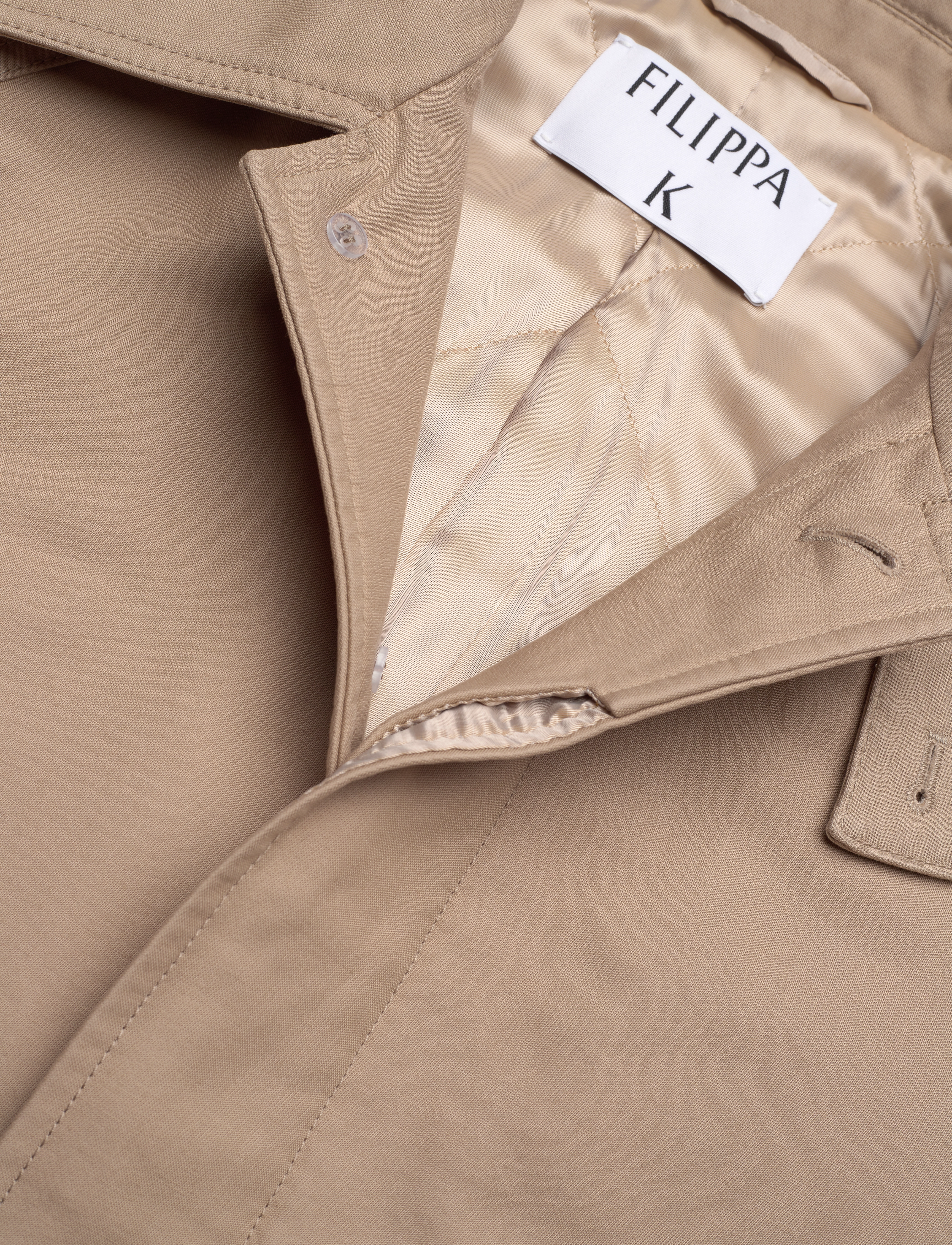 Filippa K - Padded Patch Pocket Jacket - Üleriided - khaki beig - 5