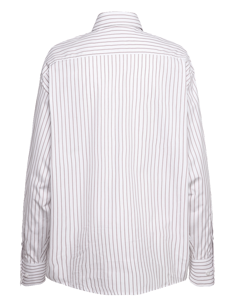 Filippa K - Classic Stripe Shirt - koszule z długimi rękawami - faded viol - 1
