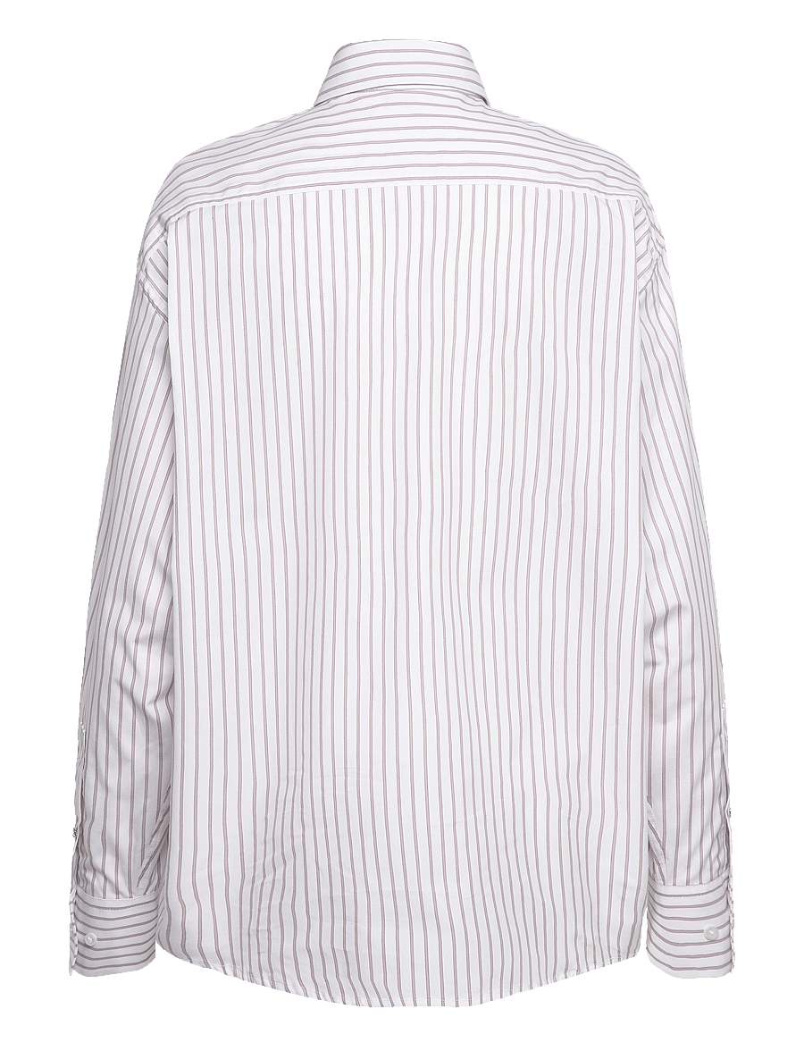 Filippa K - Classic Stripe Shirt - pitkähihaiset kauluspaidat - faded viol - 1