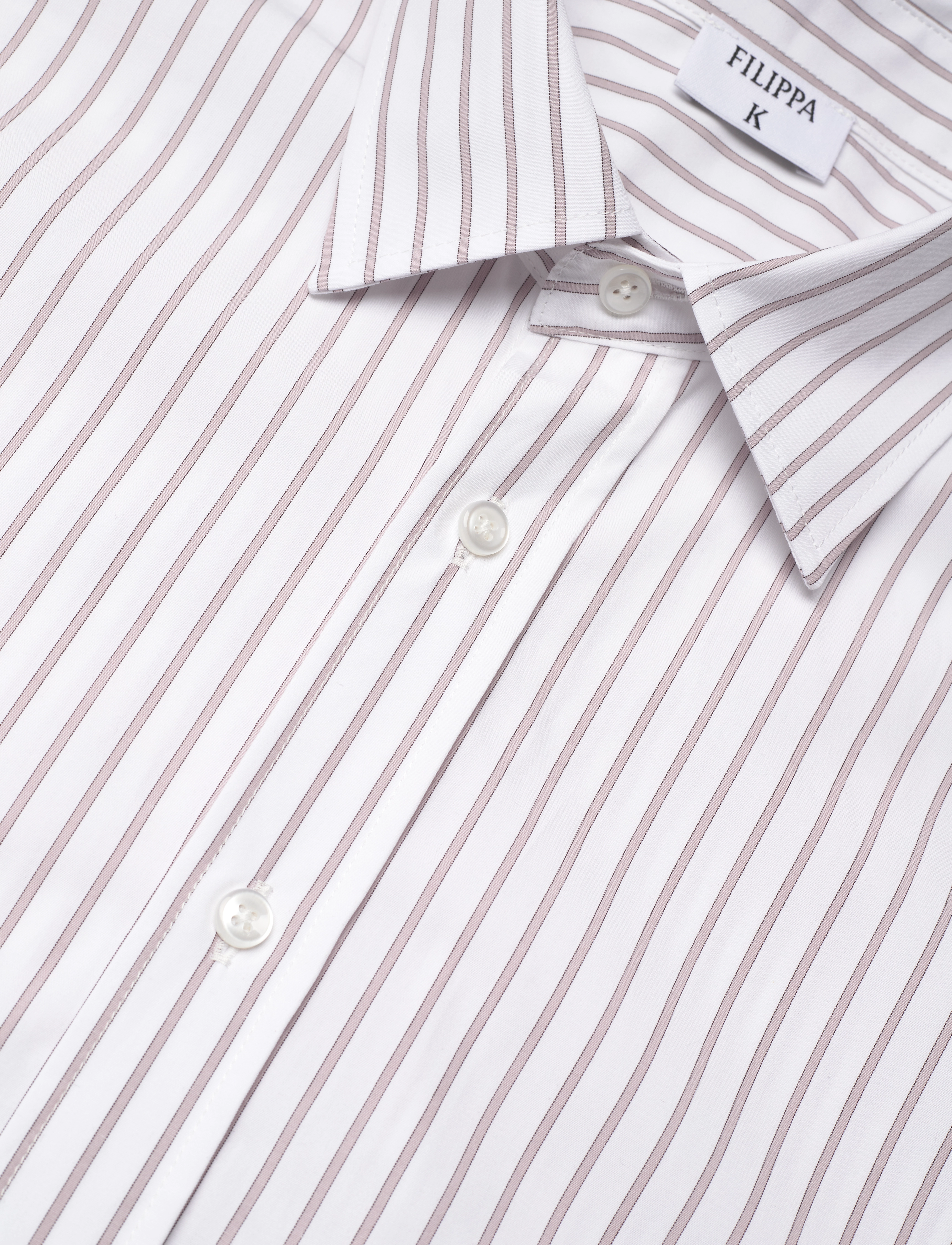 Filippa K - Classic Stripe Shirt - pitkähihaiset kauluspaidat - faded viol - 2