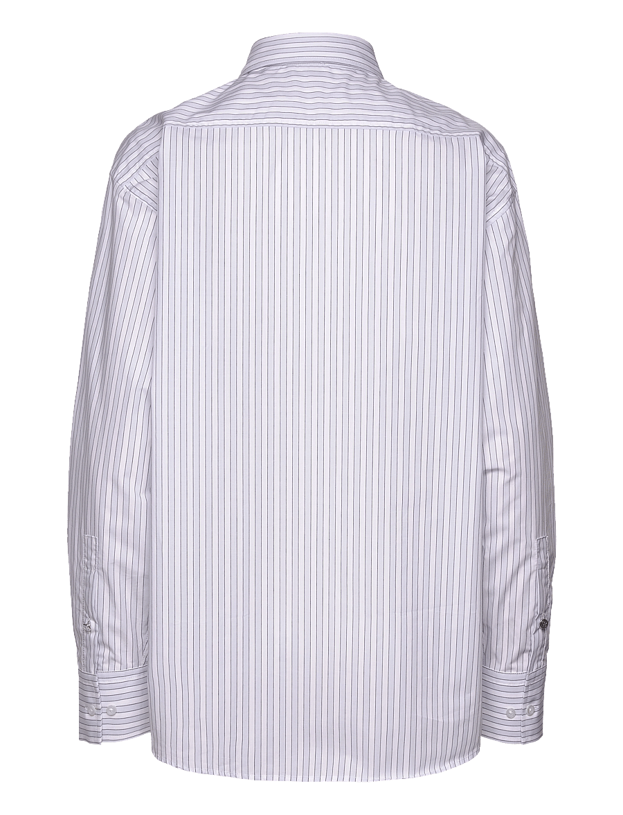 Filippa K - Classic Stripe Shirt - pikkade varrukatega särgid - ice blue/w - 1