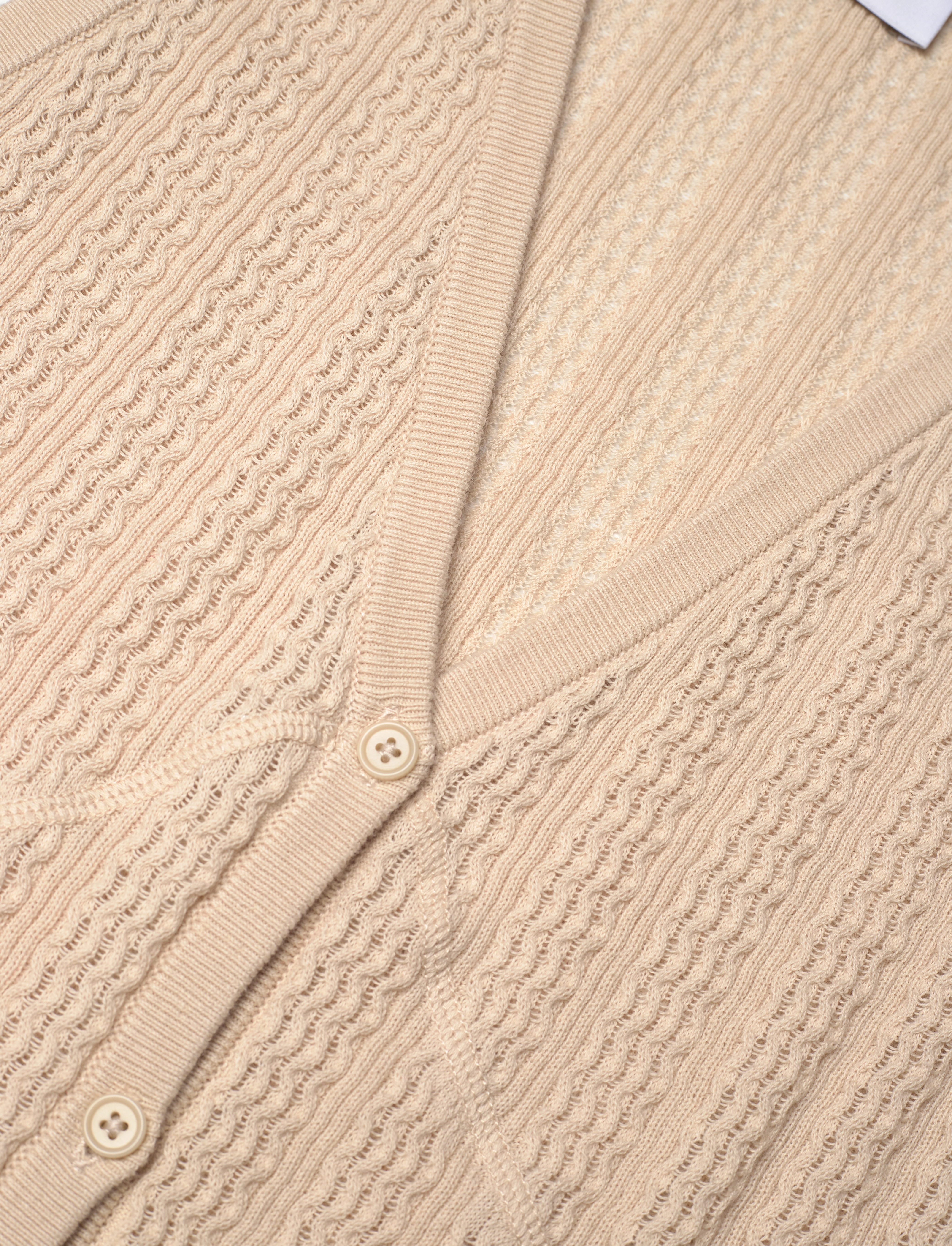 Filippa K - Buttoned Lace Knit Dress - light beig - 2