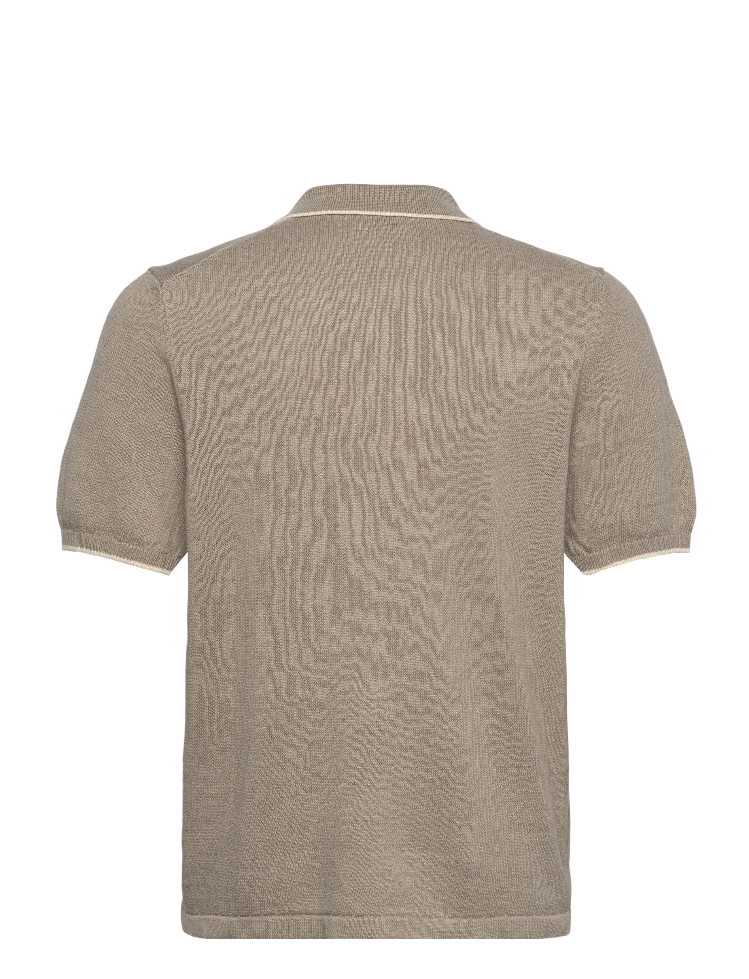 Filippa K - Linen Cotton Knit Polo - moss grey - 1