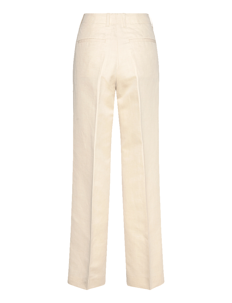 Filippa K - Relaxed Straight Cotton Linen - linnebyxor - cream whit - 1