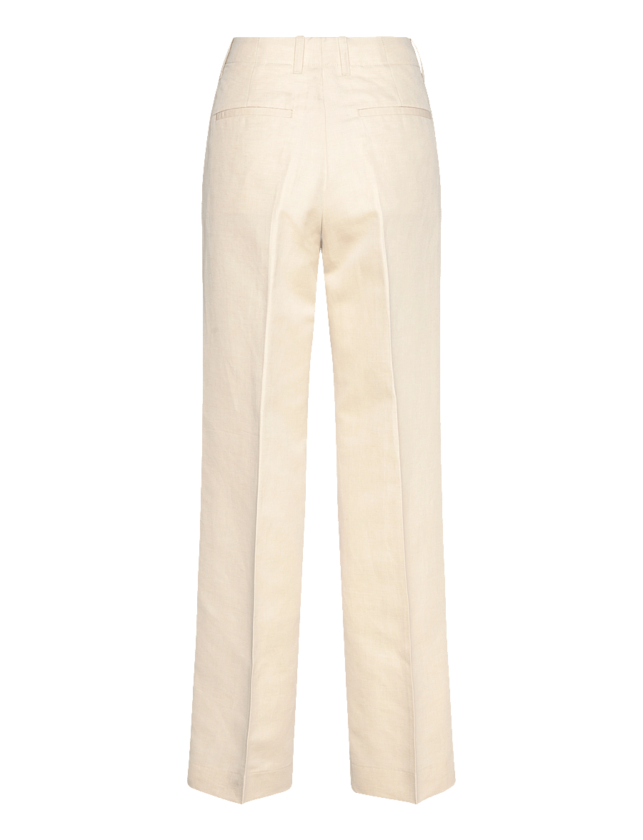 Filippa K - Relaxed Straight Cotton Linen - leinenhosen - cream whit - 1