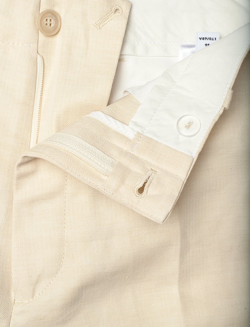 Filippa K - Relaxed Straight Cotton Linen - linnebyxor - cream whit - 3