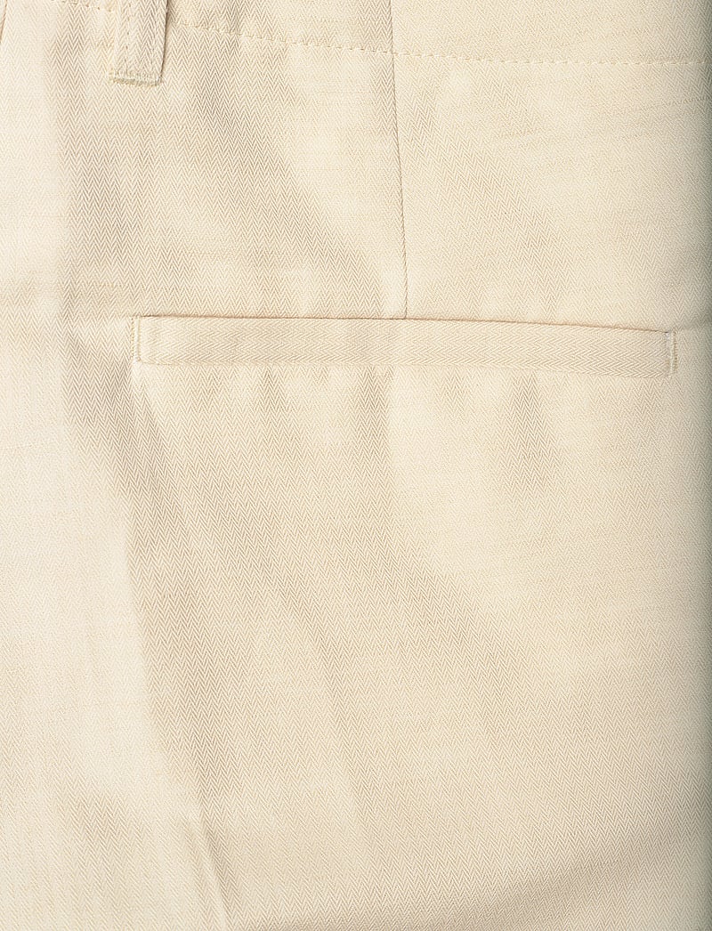 Filippa K - Relaxed Straight Cotton Linen - linnebyxor - cream whit - 4