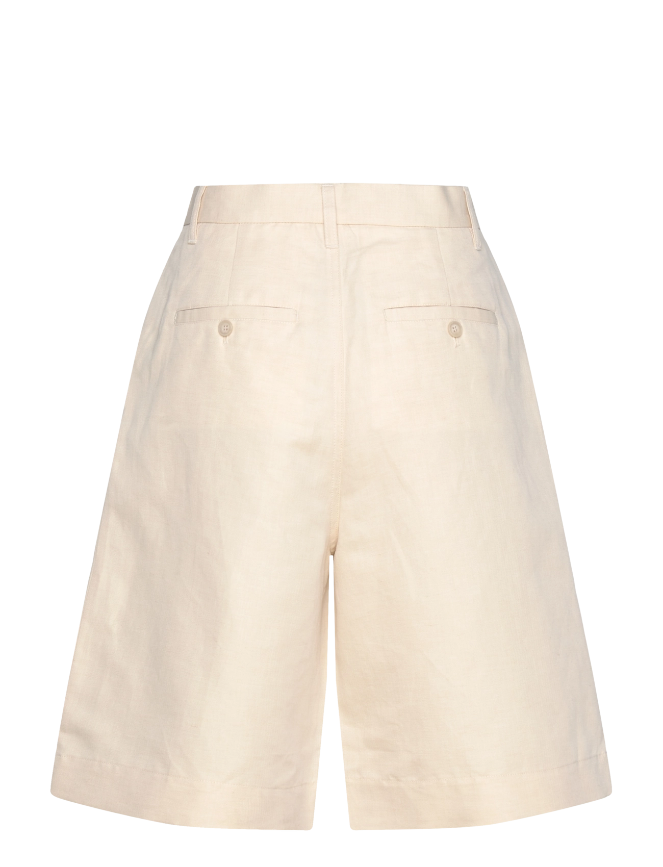 Filippa K - Relaxed Pleated Cotton Linen S - linased lühikesed püksid - cream whit - 1