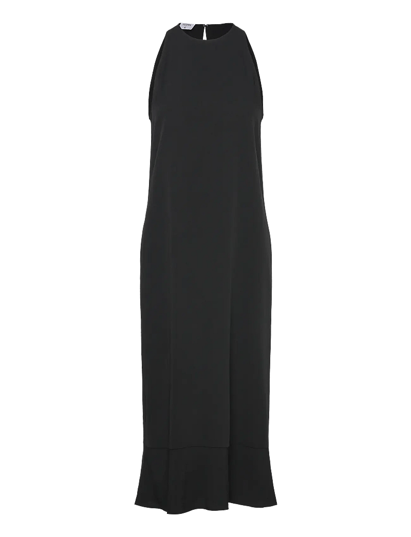 Filippa K - Draped Twill Tank Dress - midi kjoler - black - 0