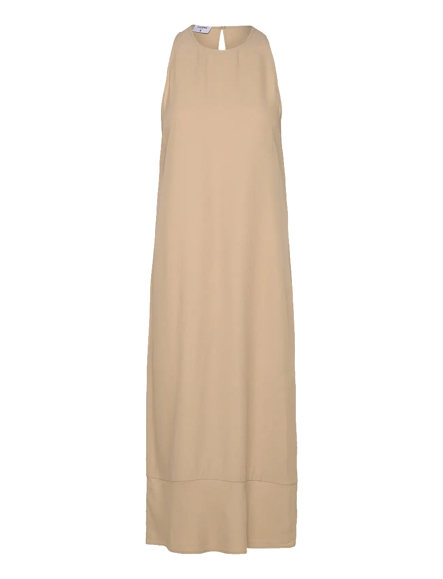 Filippa K - Draped Twill Tank Dress - robes midi - caramel be - 0