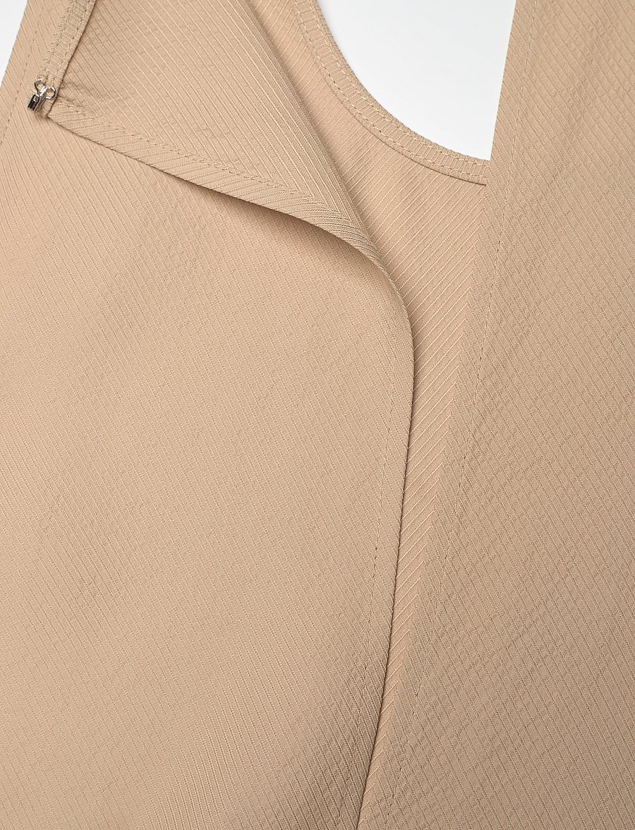 Filippa K - Draped Twill Tank Dress - robes midi - caramel be - 3