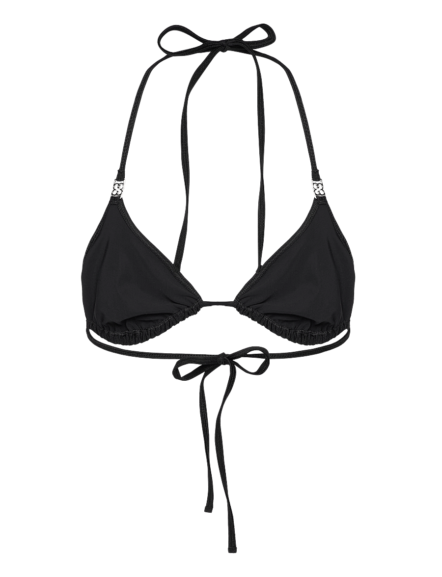 Filippa K - Triangle Bikini Top - trikampio formos bikinio liemenėlės - black - 1