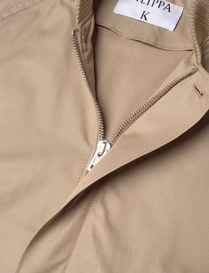 Filippa K - Cotton Track Jacket - sügisjakid - khaki beig - 2
