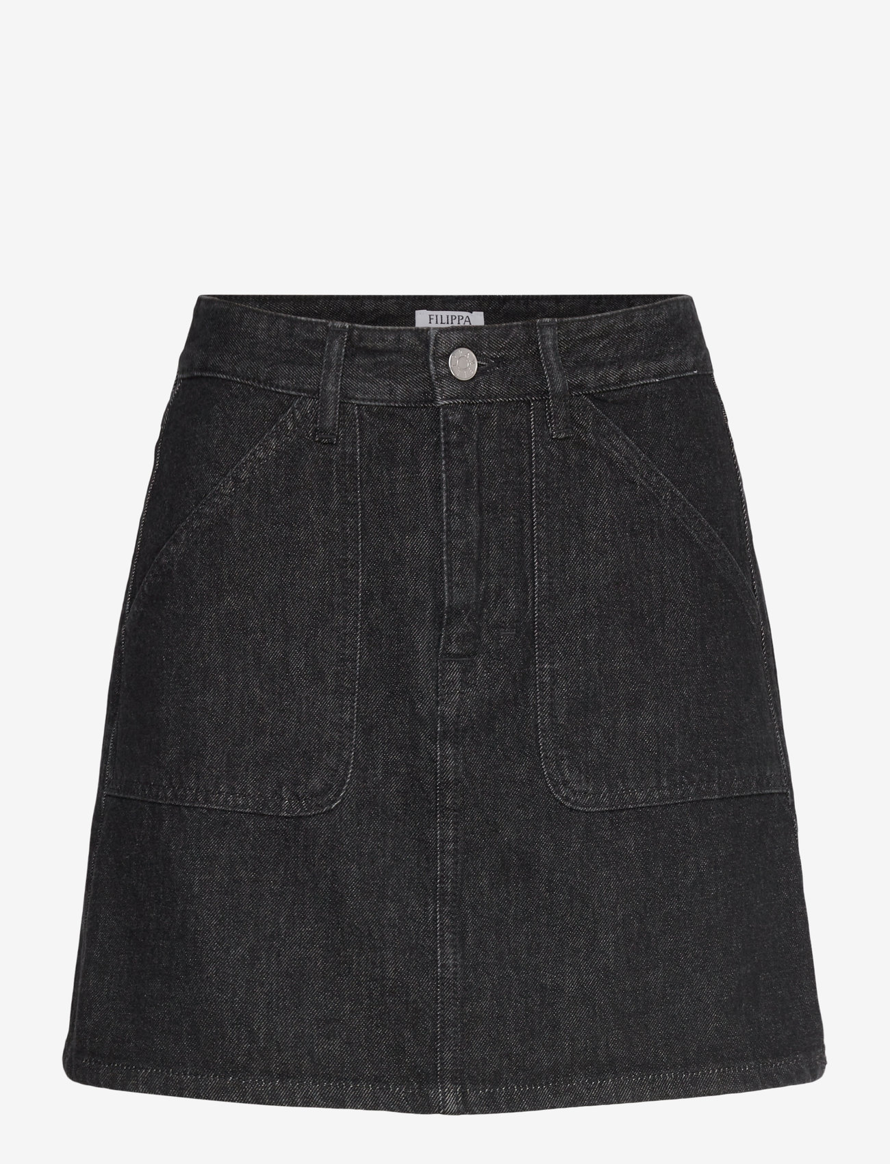Filippa K - Patch Pocket Mini Skirt - black wash - 0