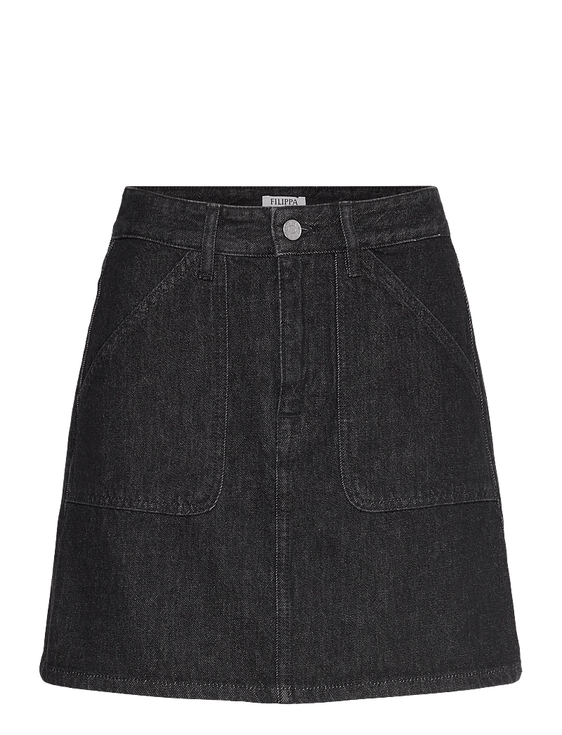 Filippa K - Patch Pocket Mini Skirt - black wash - 0