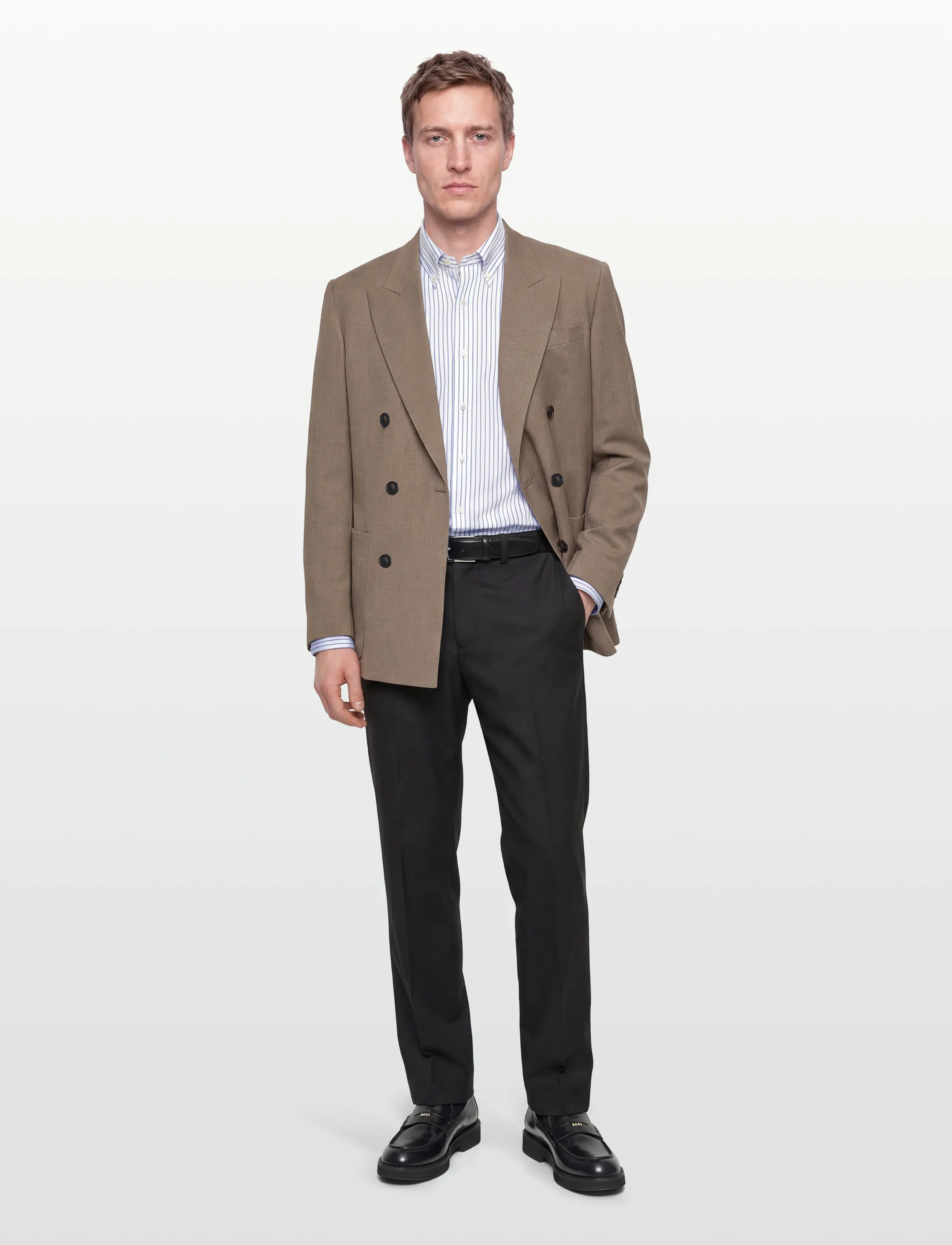 Filippa K Michael Blazer - Nordischer Stil - LIGHT DRIFTWOOD MELANGE / brown