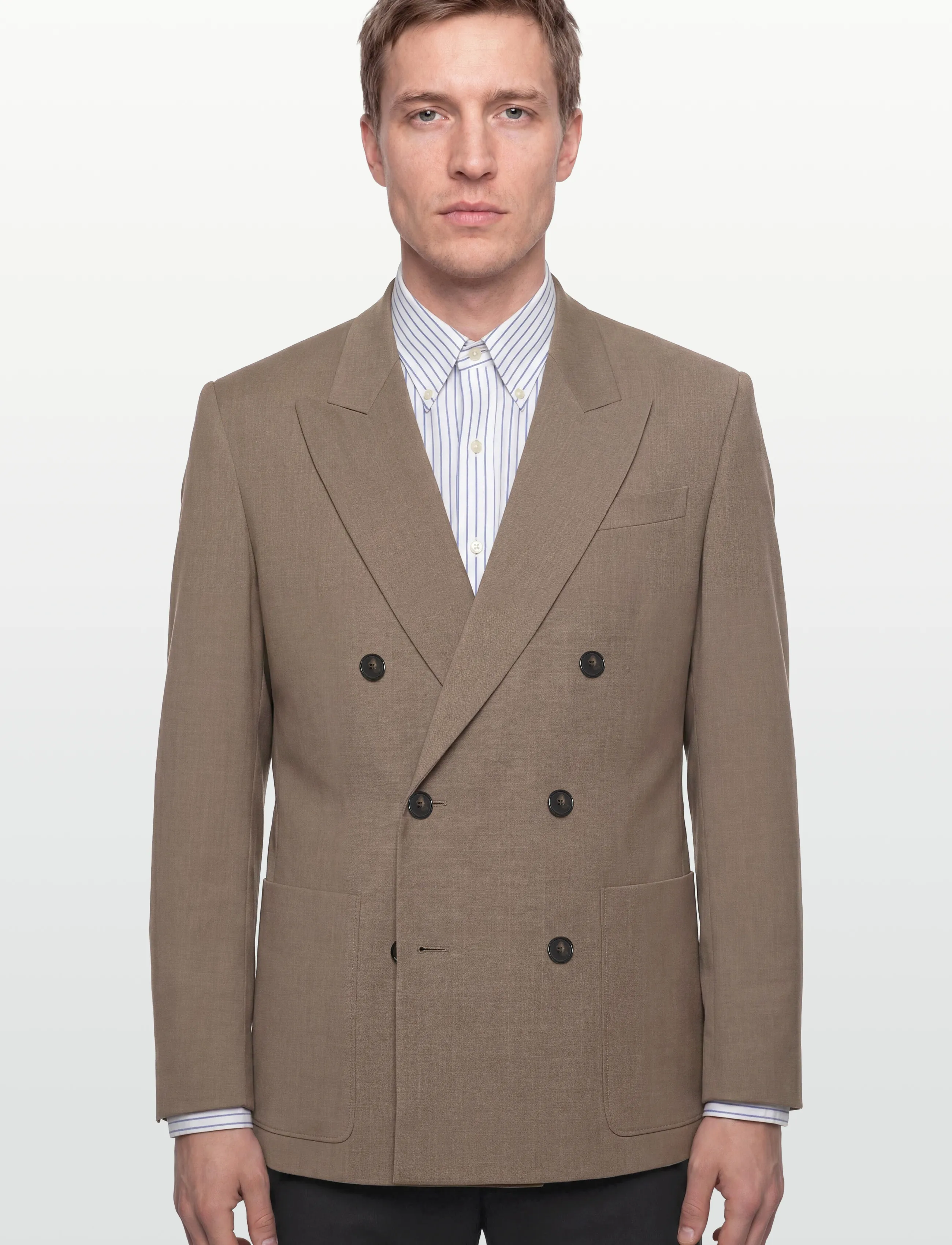 Filippa K - Michael Blazer - kahe rinnatisega pintsakud - light driftwood melange - 3