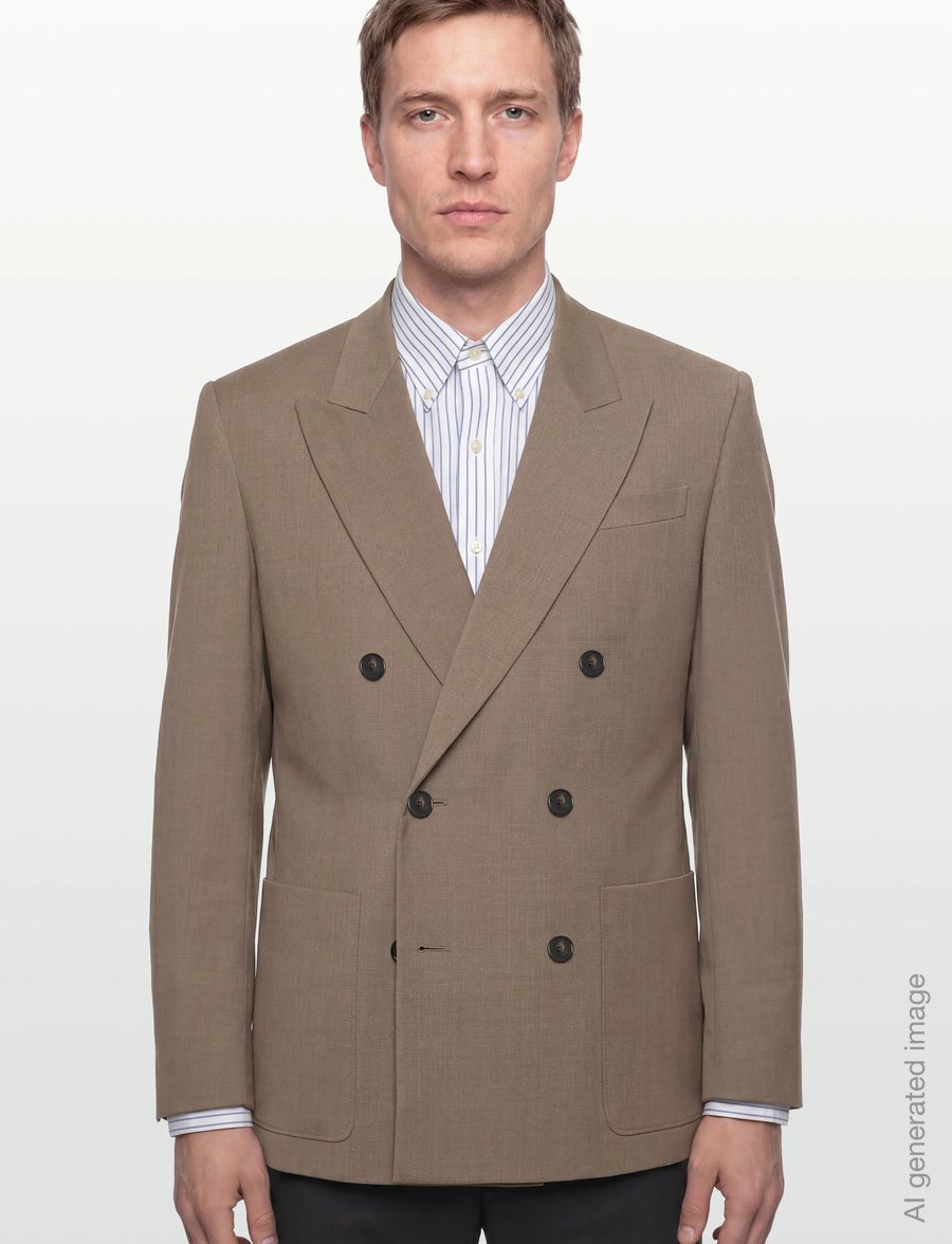 Filippa K - Michael Blazer - double breasted blazers - light driftwood melange - 3