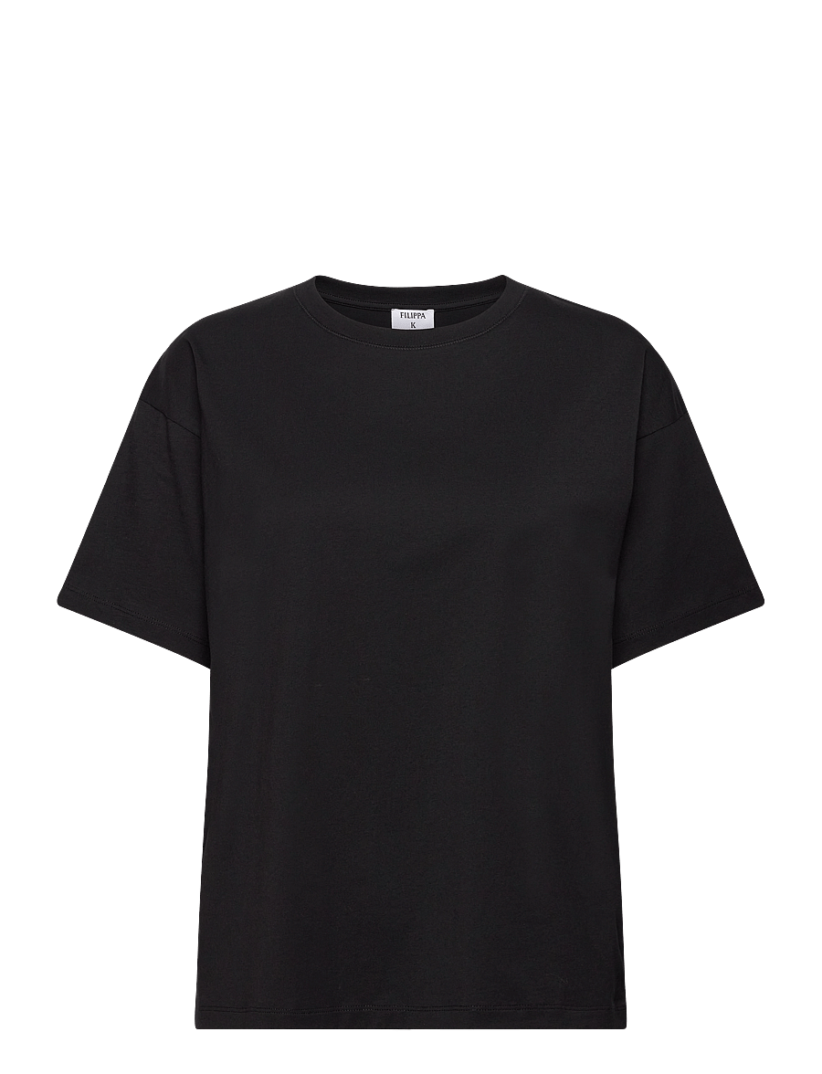 Filippa K - Loose Fit Tee - t-shirts - black - 0