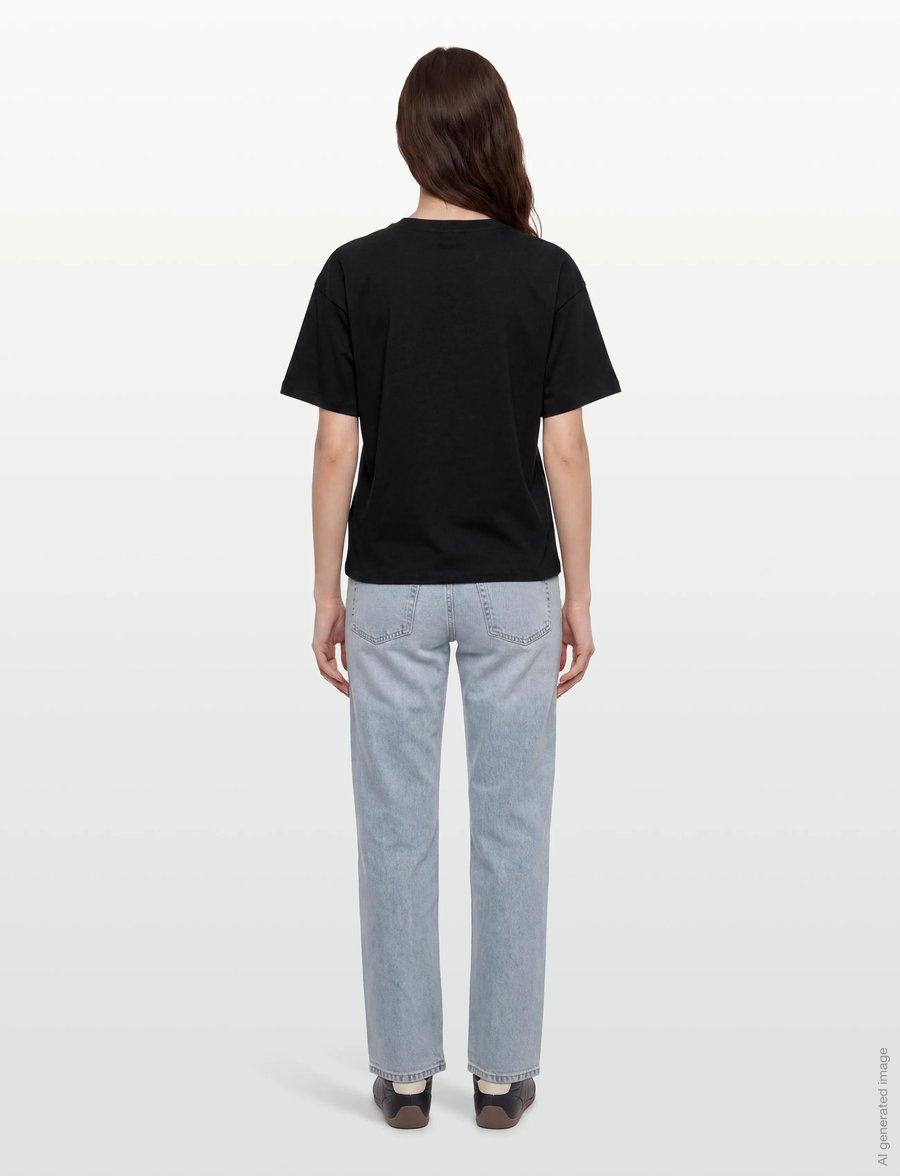Filippa K - Loose Fit Tee - t-shirts - black - 4