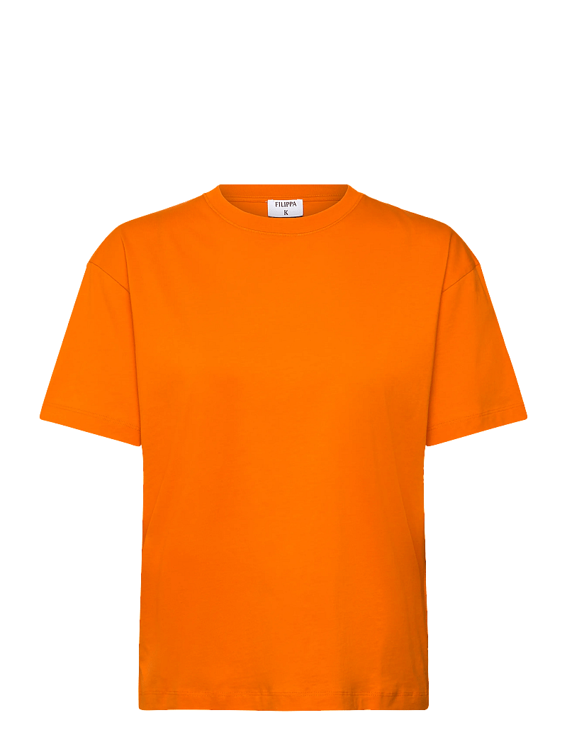 Filippa K - Loose Fit Tee - t-shirts - bright orange - 0