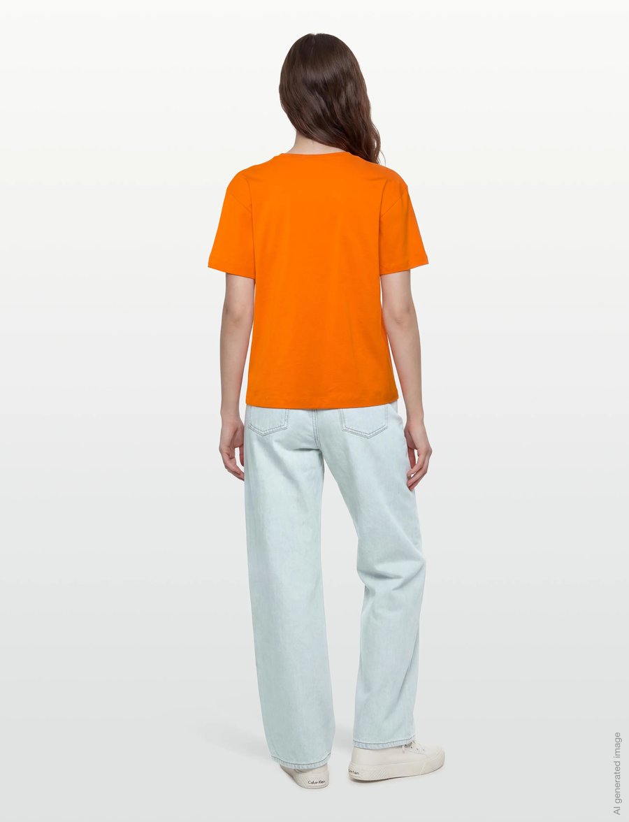 Filippa K - Loose Fit Tee - t-shirts - bright orange - 4